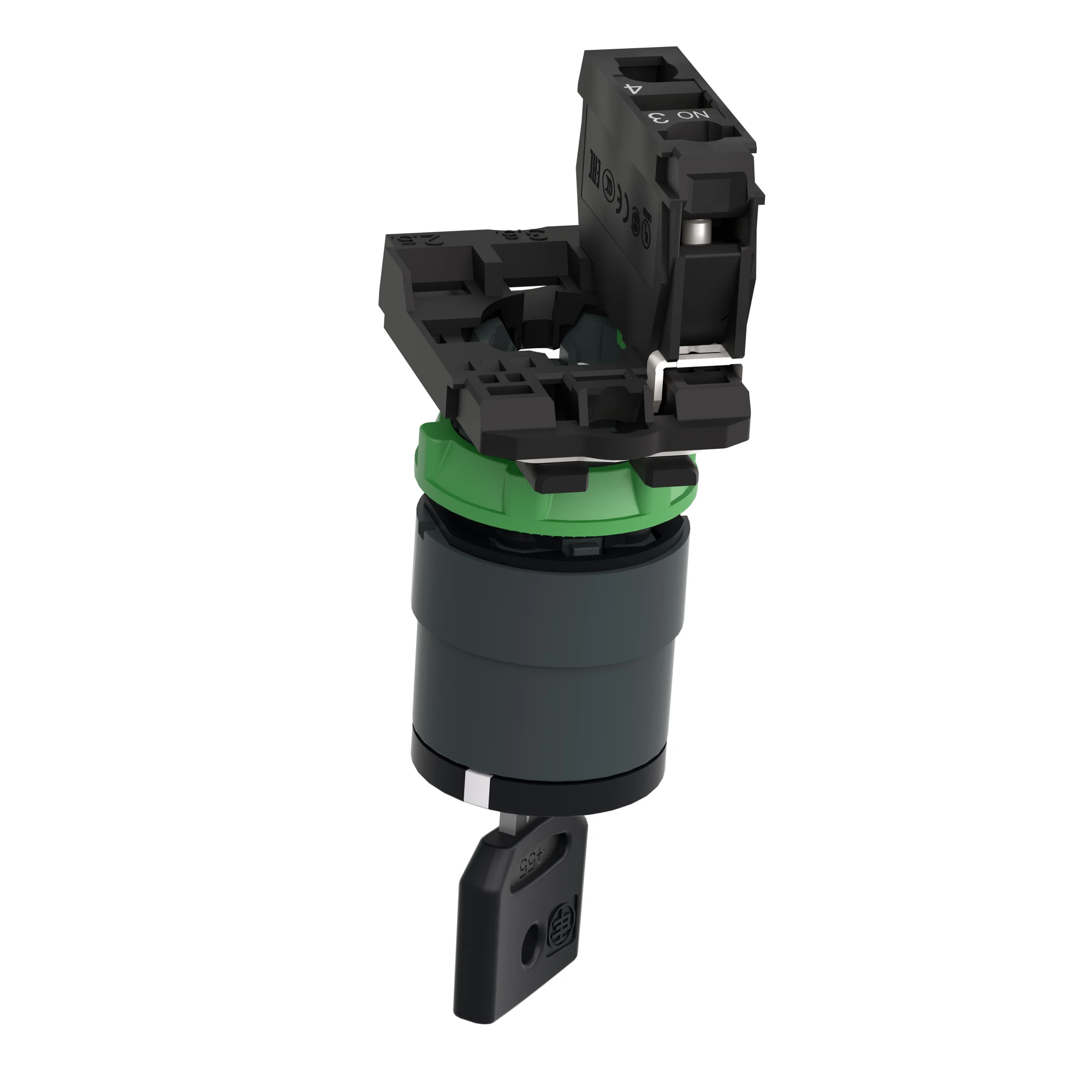 Schneider Electric XB5AG21 Key Switch, Harmony XB5, Plastic, Black, 2 Positions, 22mm, Latching, Ronis 455, 1S (img_007)