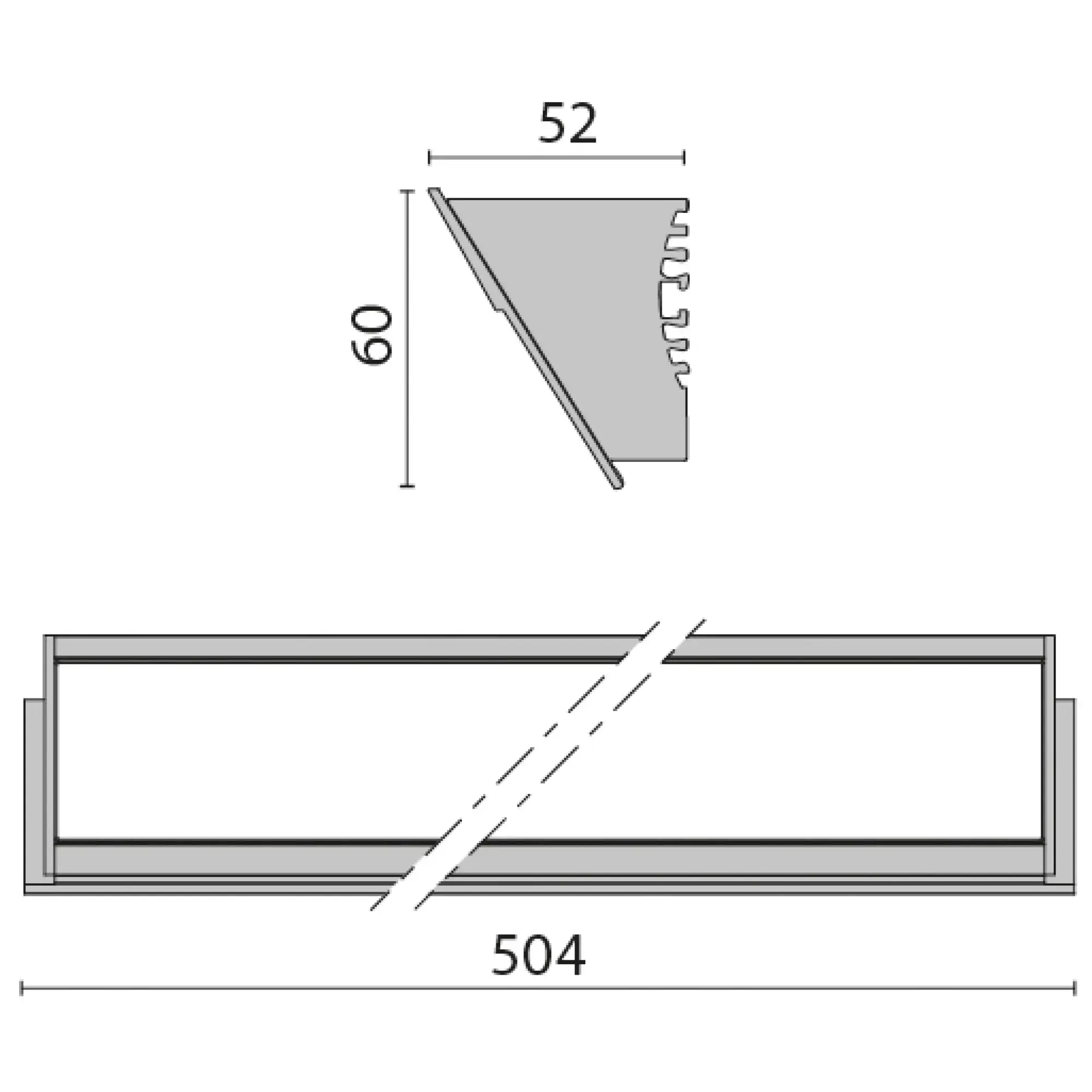 Performance iN Lighting 3107539 LED-Lineare Anbauleuchte 4000K 20W DALI symmetrische Optik mittel 3107539 (img_002)