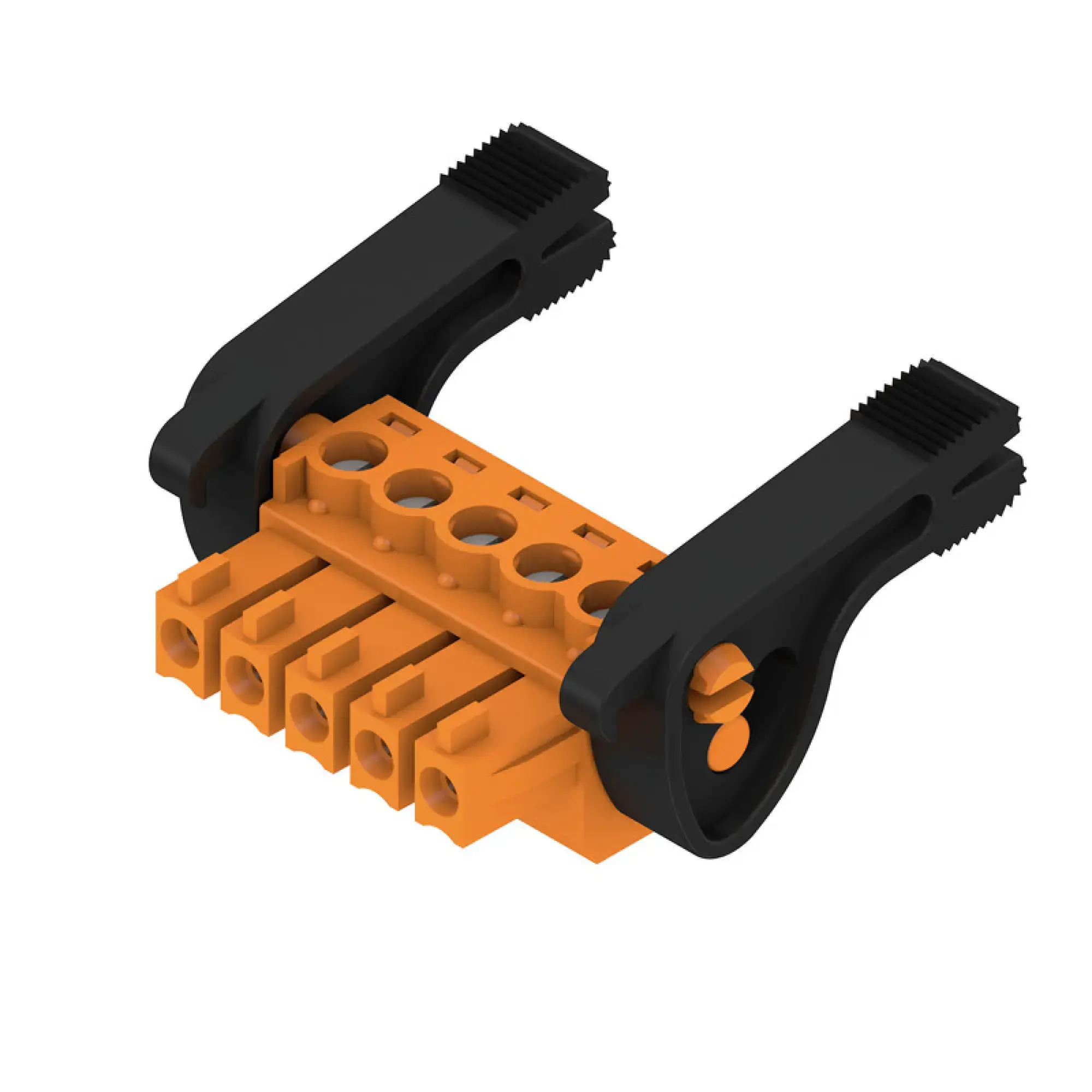 Weidmüller 2442320000 PCB connector (wire connection), 160 V, 17.5 A, Pitch in mm: 3.81, 1.5 mm², Number of poles: 5, Clamping yoke connection, Box (img_001)