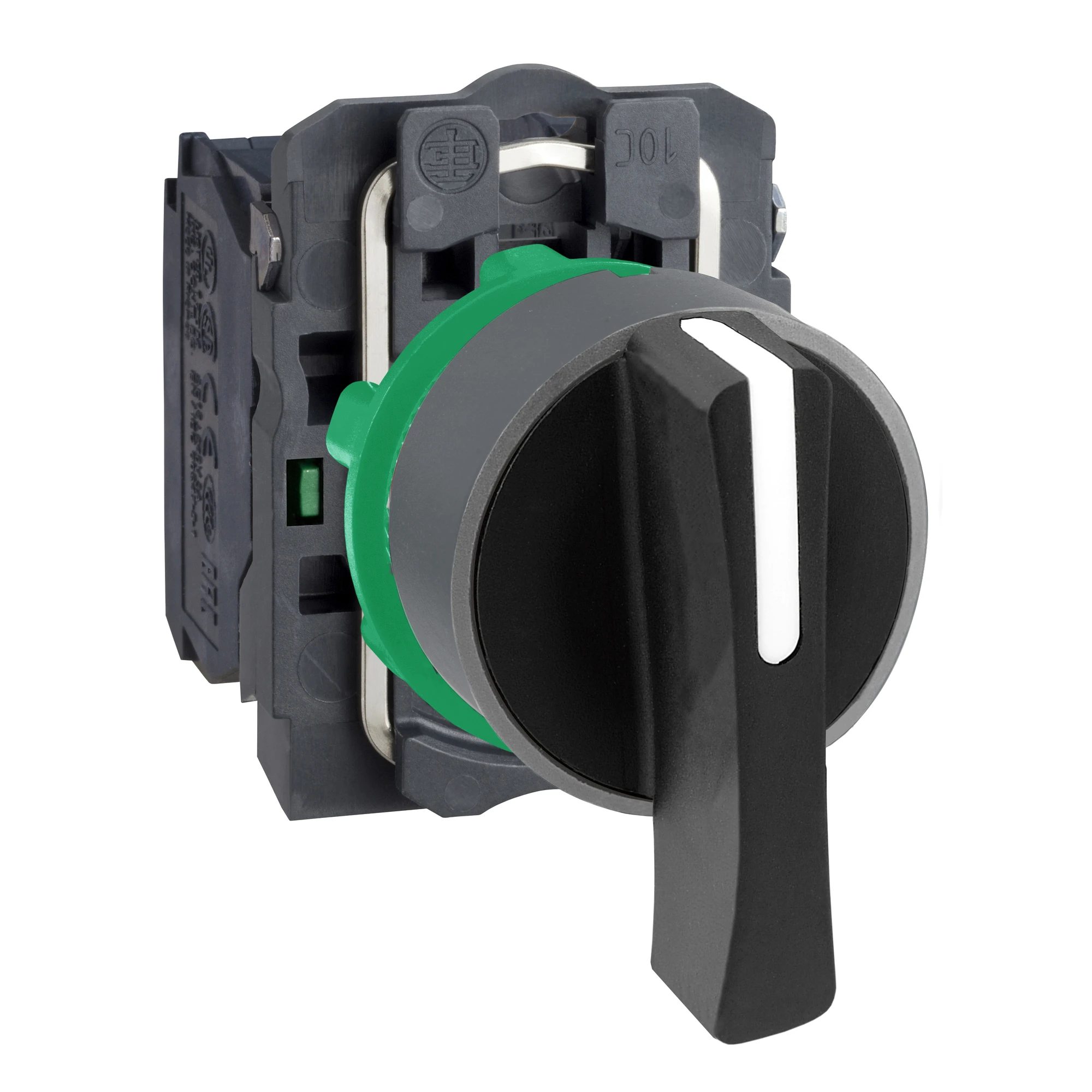 Schneider Electric XB5AJ53C0 Selector switch, Harmony XB5, plastic, light gray, black, 3 positions, 22mm, center rest, right left momentary, 2NO (img_001) Schneider Electric XB5AJ53C0 Selector switch, Harmony XB5, plastic, light gray, black, 3 positions, 22mm, center rest, right left momentary, 2NO (img_001)