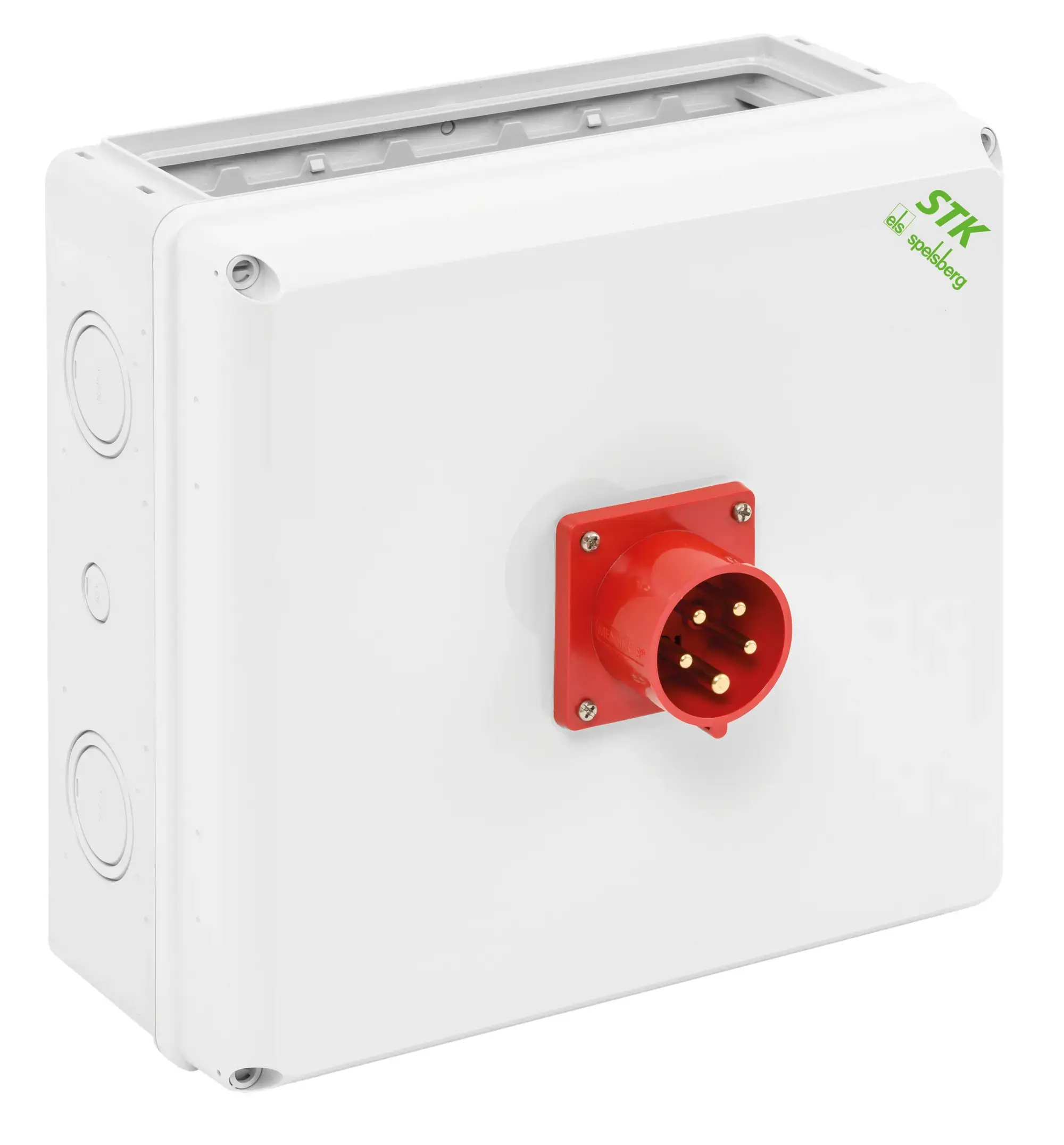 Spelsberg 73003001 Socket outlet combination, grey, Type of protection IP44, vented, Impact strength IK08, Protection class II, Rated voltage 400V AC, Halogen free (img_001)