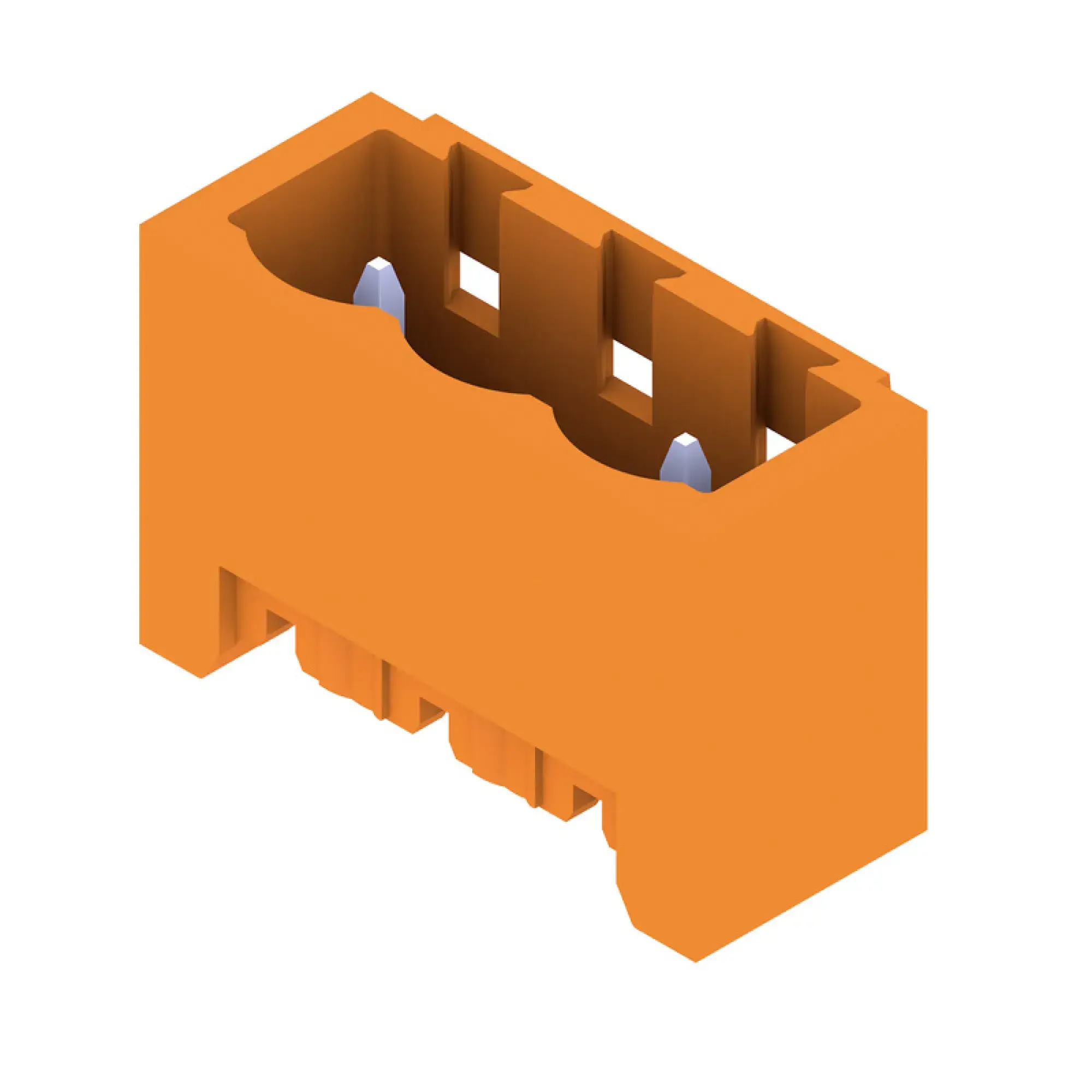 Weidmüller 2731000000 PCB connector (board connection), 320 V, Pitch in mm: 5.08, Number of poles: 3, THT solder connection, Box SL 5.08HC/03/180G 3.2SN OR BX TB (img_001)