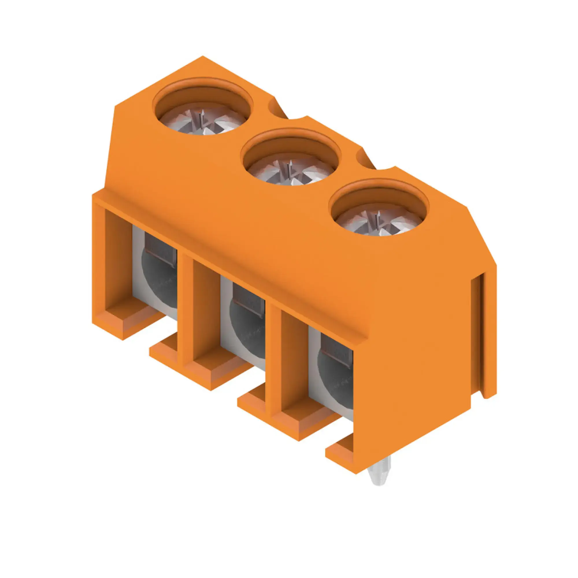 Weidmüller 1791620000 PCB terminal, 250 V, 24 A, Pitch in mm: 5.00, 2.5 mm², Number of poles: 3, Pressure clamp connection, THT solder connection, 90°, Box (img_001)