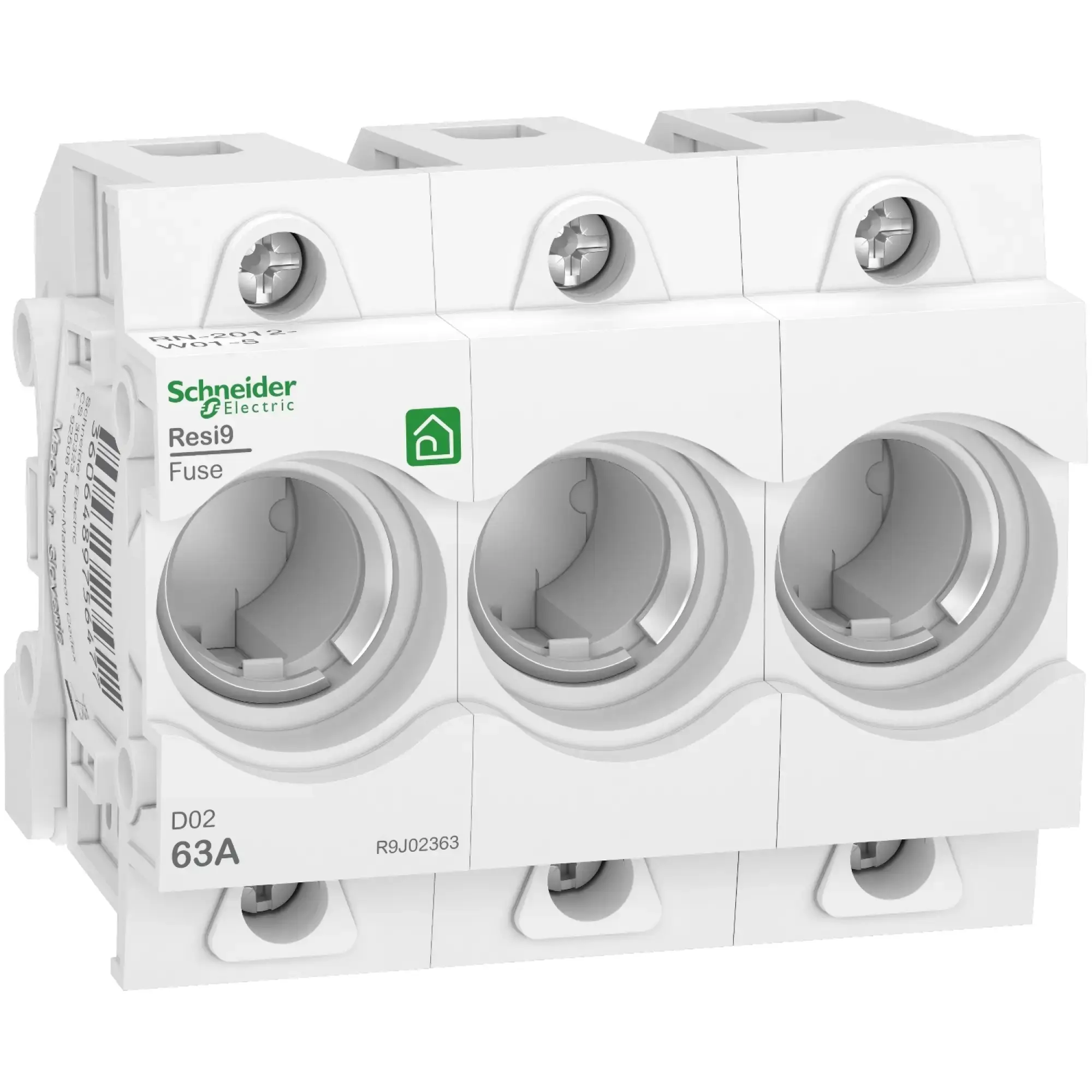 Schneider Electric R9J02363 Neozed Fuse Base D02, 3P, 63A, 400V, DIN Rail (img_002) Schneider Electric R9J02363 Neozed Fuse Base D02, 3P, 63A, 400V, DIN Rail (img_002)
