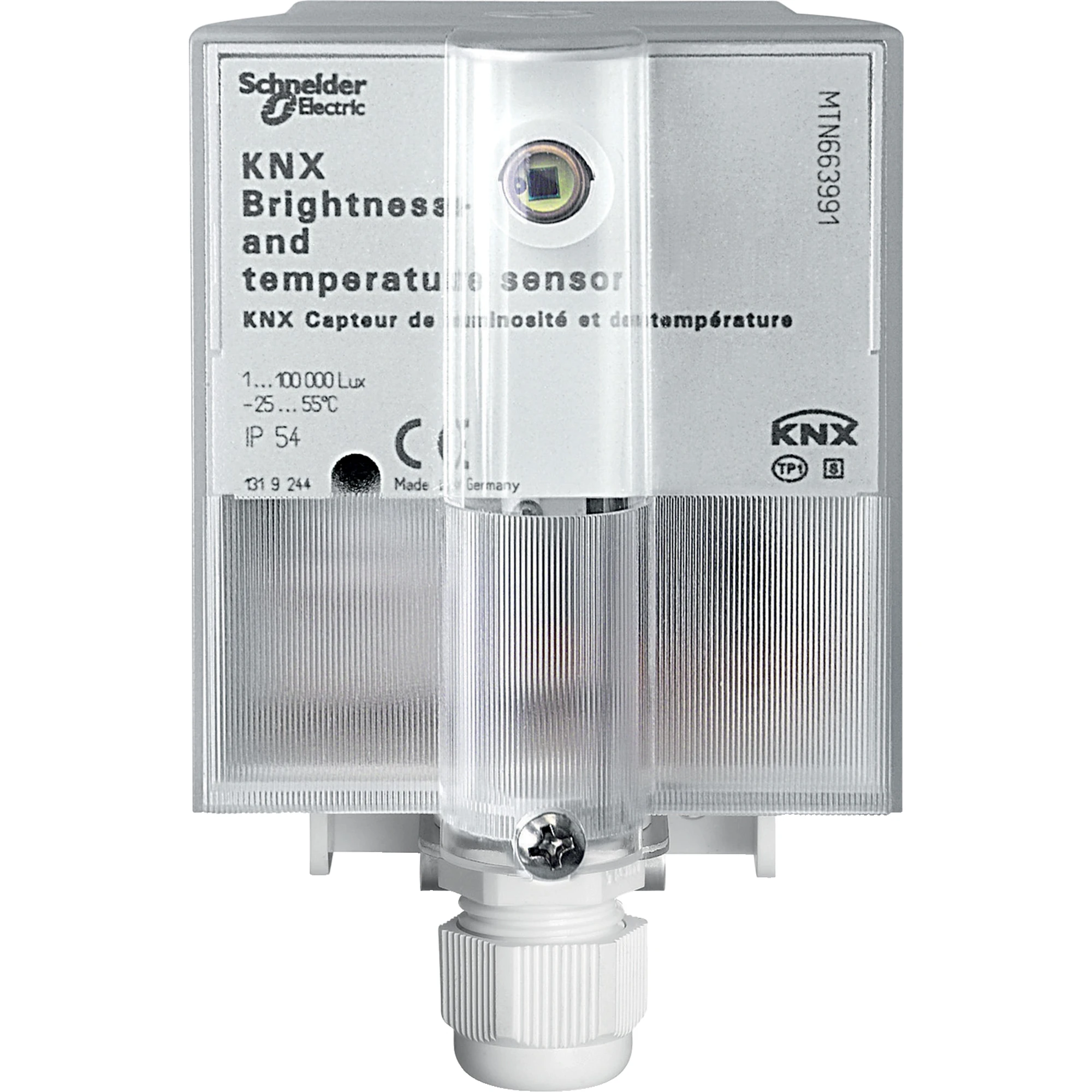 Schneider Electric MTN663991 KNX brightness and temperature sensor, light grey (img_001) Schneider Electric MTN663991 KNX brightness and temperature sensor, light grey (img_001)