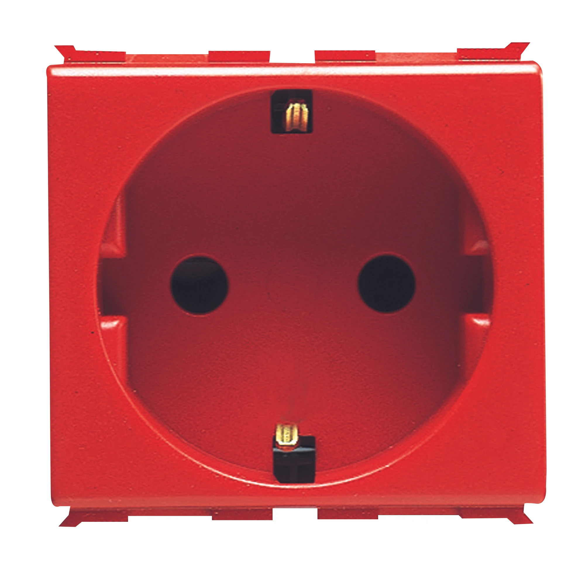 GEWISS GW30322 GERMAN STANDARD SOCKET-OUTLET 250V ac - FOR DEDICATED LINES - 2P+E 16A - 2 MODULES - RED - PLAYBUS (img_001) GEWISS GW30322 GERMAN STANDARD SOCKET-OUTLET 250V ac - FOR DEDICATED LINES - 2P+E 16A - 2 MODULES - RED - PLAYBUS (img_001)