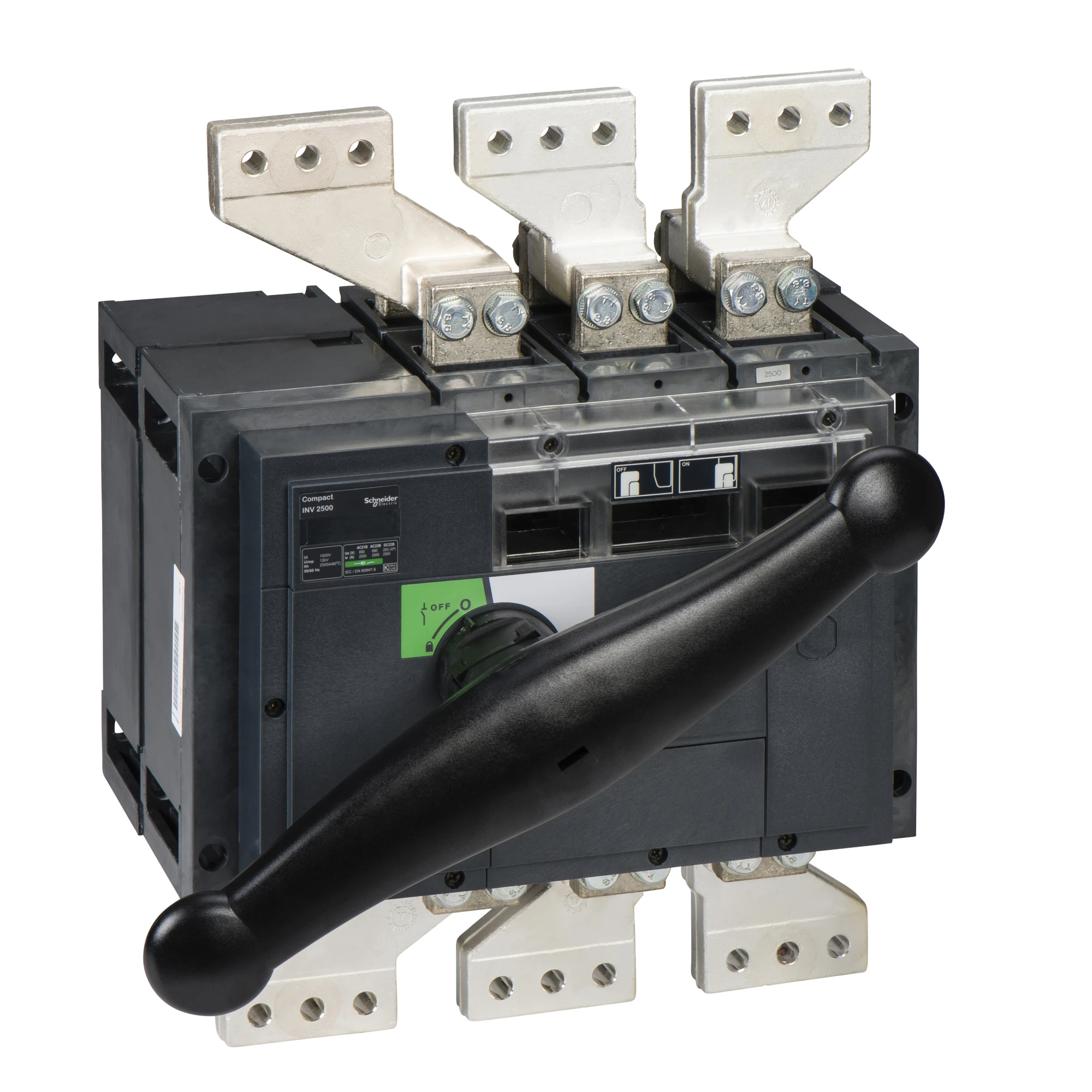 Schneider Electric 31368 Disconnector switch ComPact INV2500 3P 2500A Fixed Mount with Black Rotary Handle (img_001) Schneider Electric 31368 Disconnector switch ComPact INV2500 3P 2500A Fixed Mount with Black Rotary Handle (img_001)