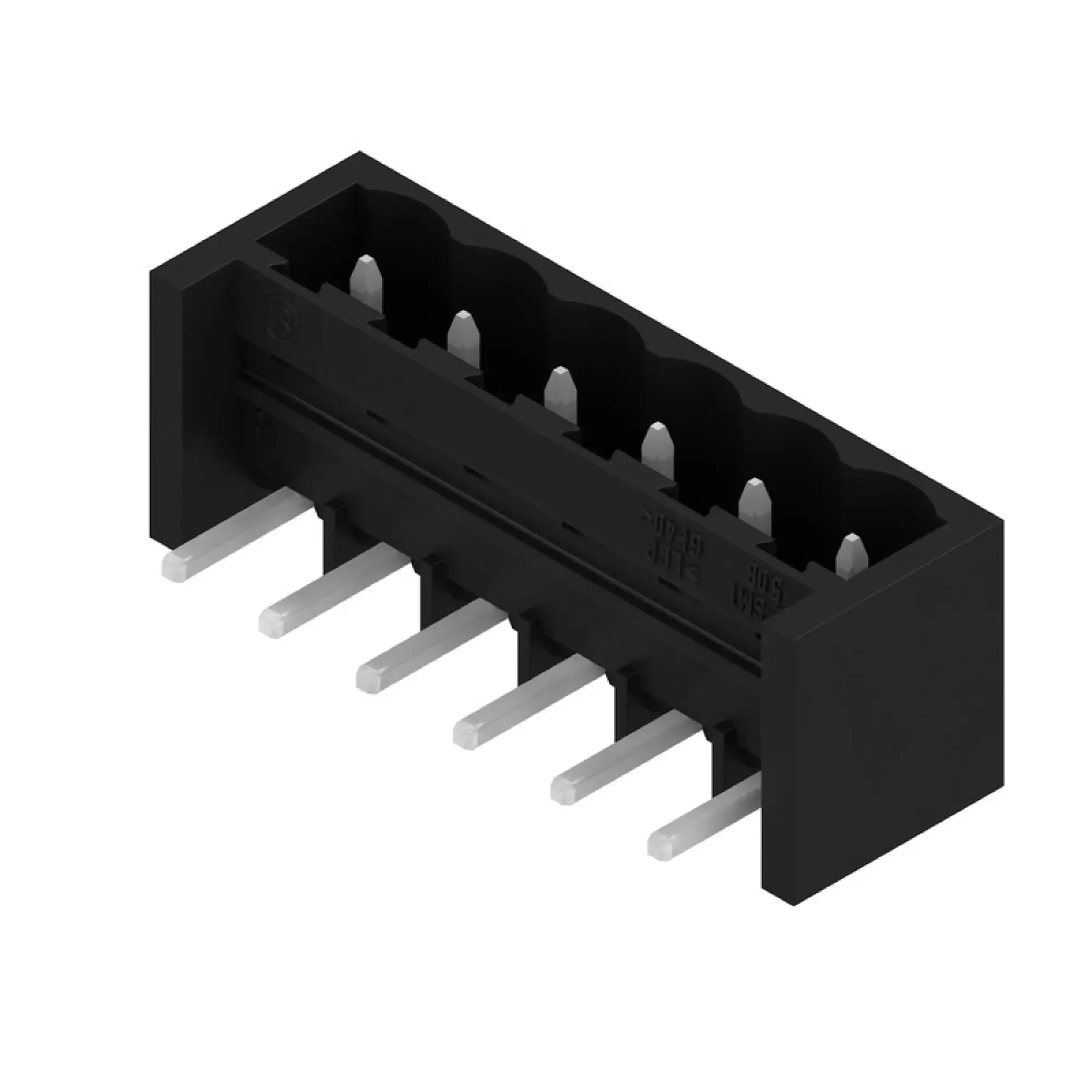 Weidmüller 1877850000 PCB connector (board connection), 320 V, 27.5 A, Pitch in mm: 5.08, Number of poles: 6, THT/THR solder connection, Tape (img_001)
