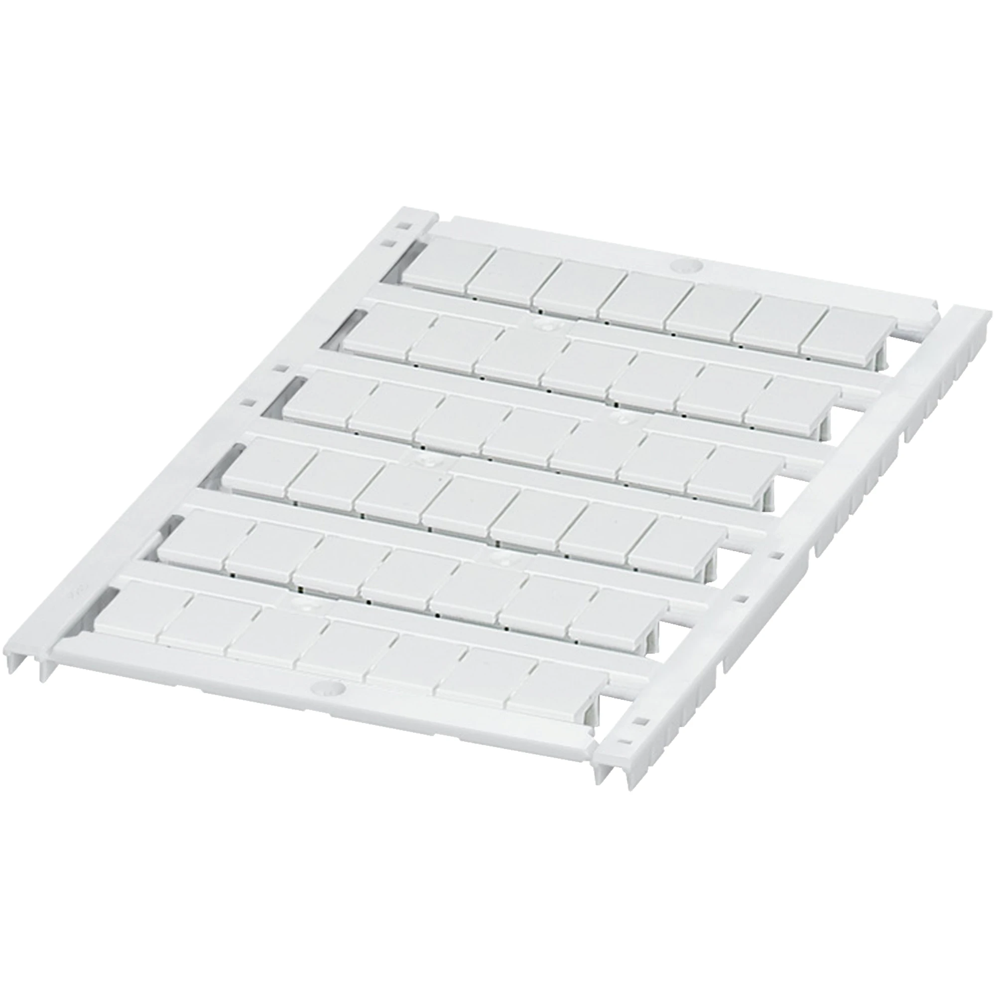 Schneider Electric NSYTRABPV8 Label card with 6 strips, 8mm, blank, 42 positions, white (img_001)