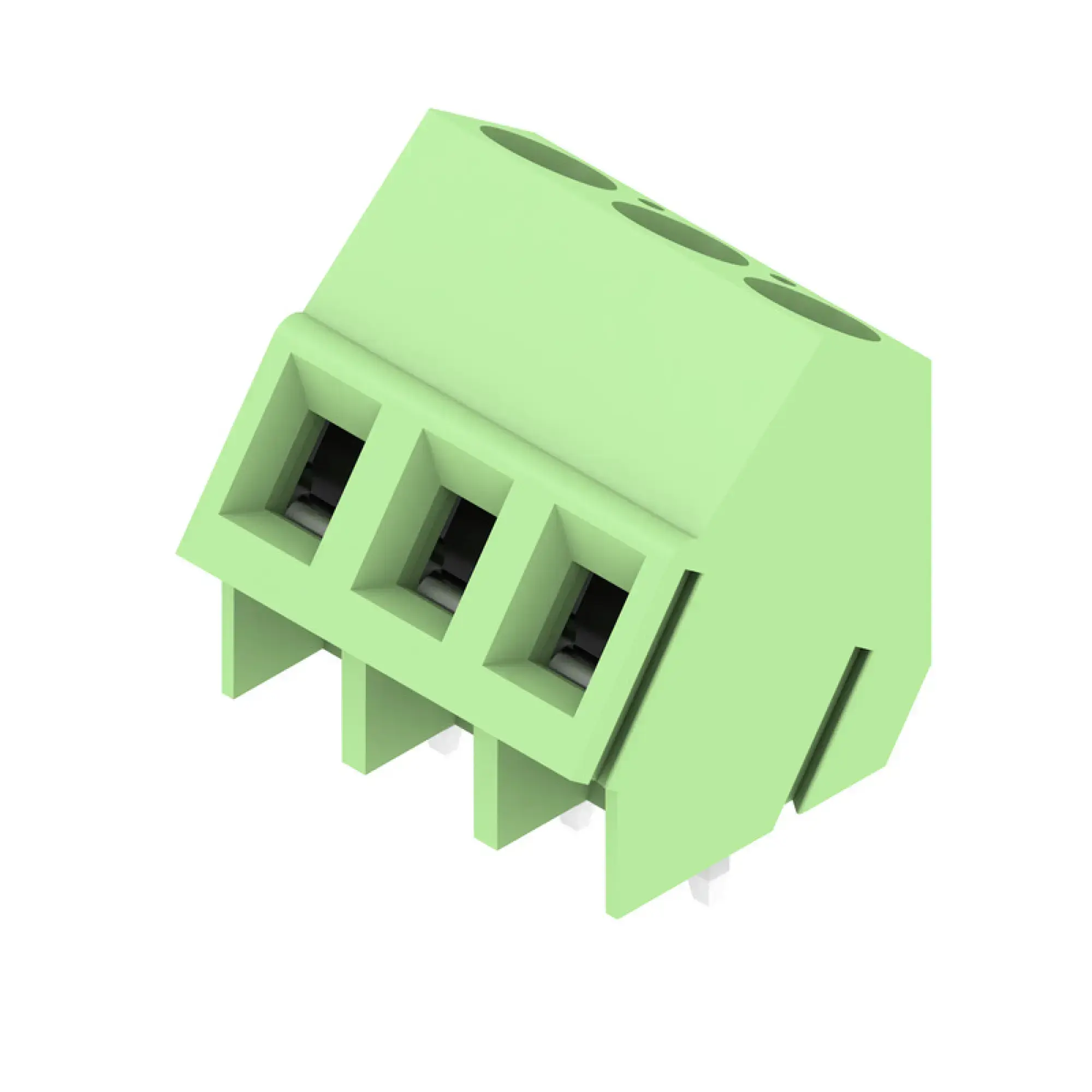 Weidmüller 1716190000 PCB terminal, 320 V, 17.5 A, Pitch in mm: 5.08, 2.5 mm², Number of poles: 3, Clamping yoke connection, THT solder connection, 135°, Box (img_001) Weidmüller 1716190000 PCB terminal, 320 V, 17.5 A, Pitch in mm: 5.08, 2.5 mm², Number of poles: 3, Clamping yoke connection, THT solder connection, 135°, Box (img_001)