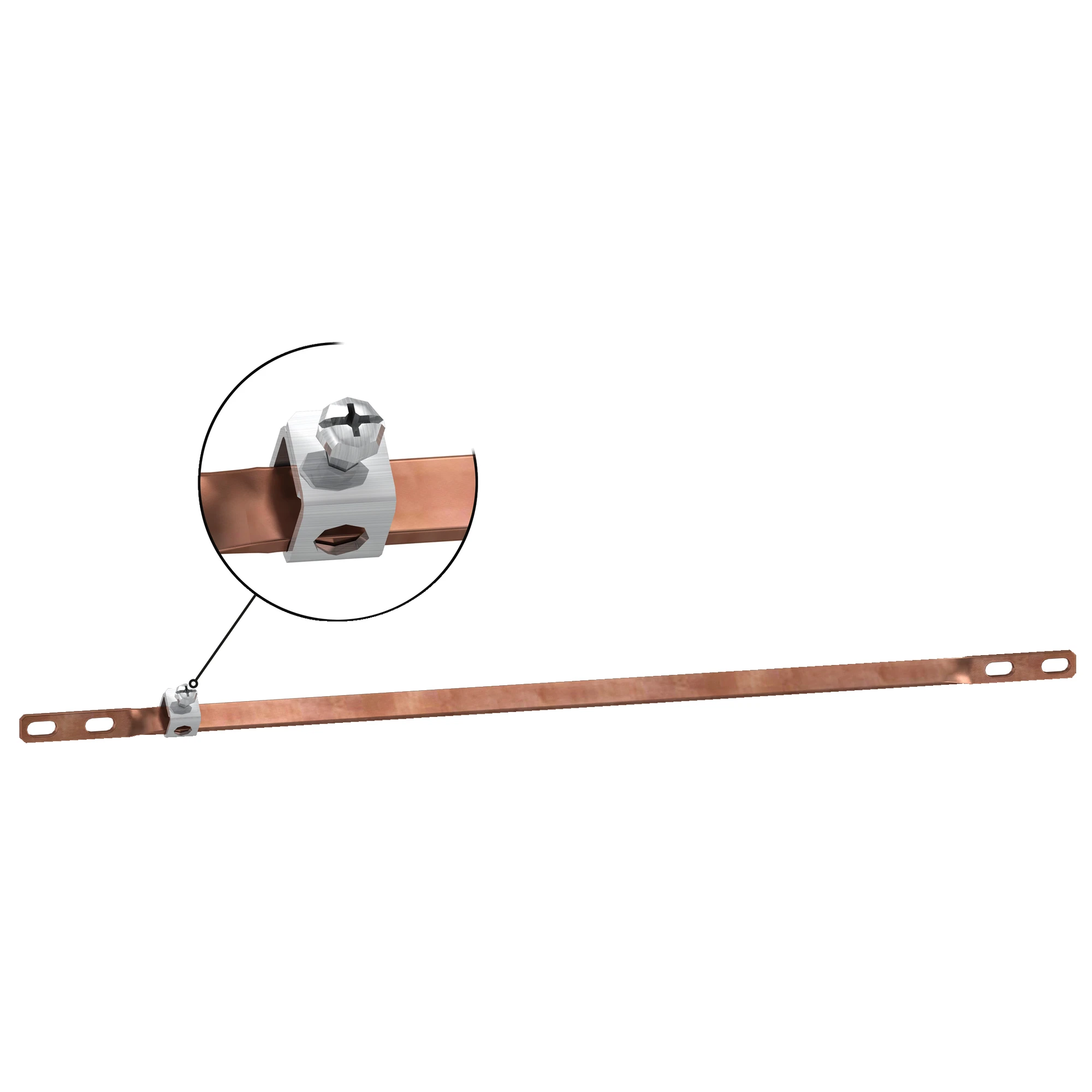 Schneider Electric LVS04201 PrismaSeT-P, Linergy TB, Earth Strip, Cross Section 12x3mm, Terminals 1x16-35mm², Length=450mm (img_001) Schneider Electric LVS04201 PrismaSeT-P, Linergy TB, Earth Strip, Cross Section 12x3mm, Terminals 1x16-35mm², Length=450mm (img_001)