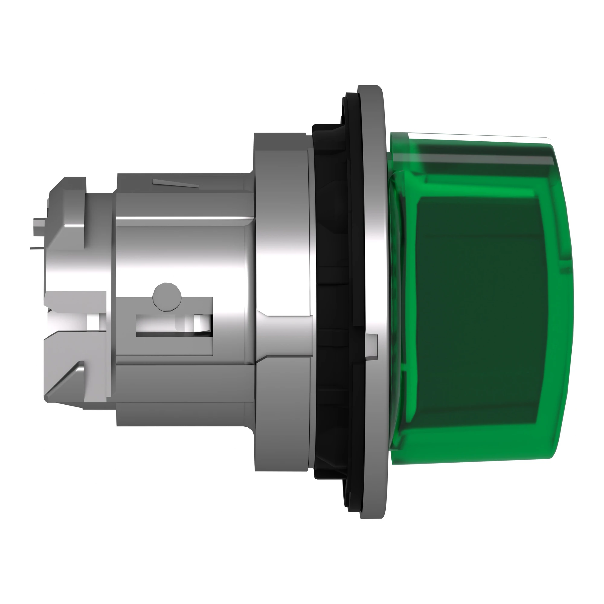Schneider Electric ZB4FK1333 Illuminated selector switch, front element, Harmony XB4F, metal, 30mm, green, for universal LED, 3 positions, locking (img_003)