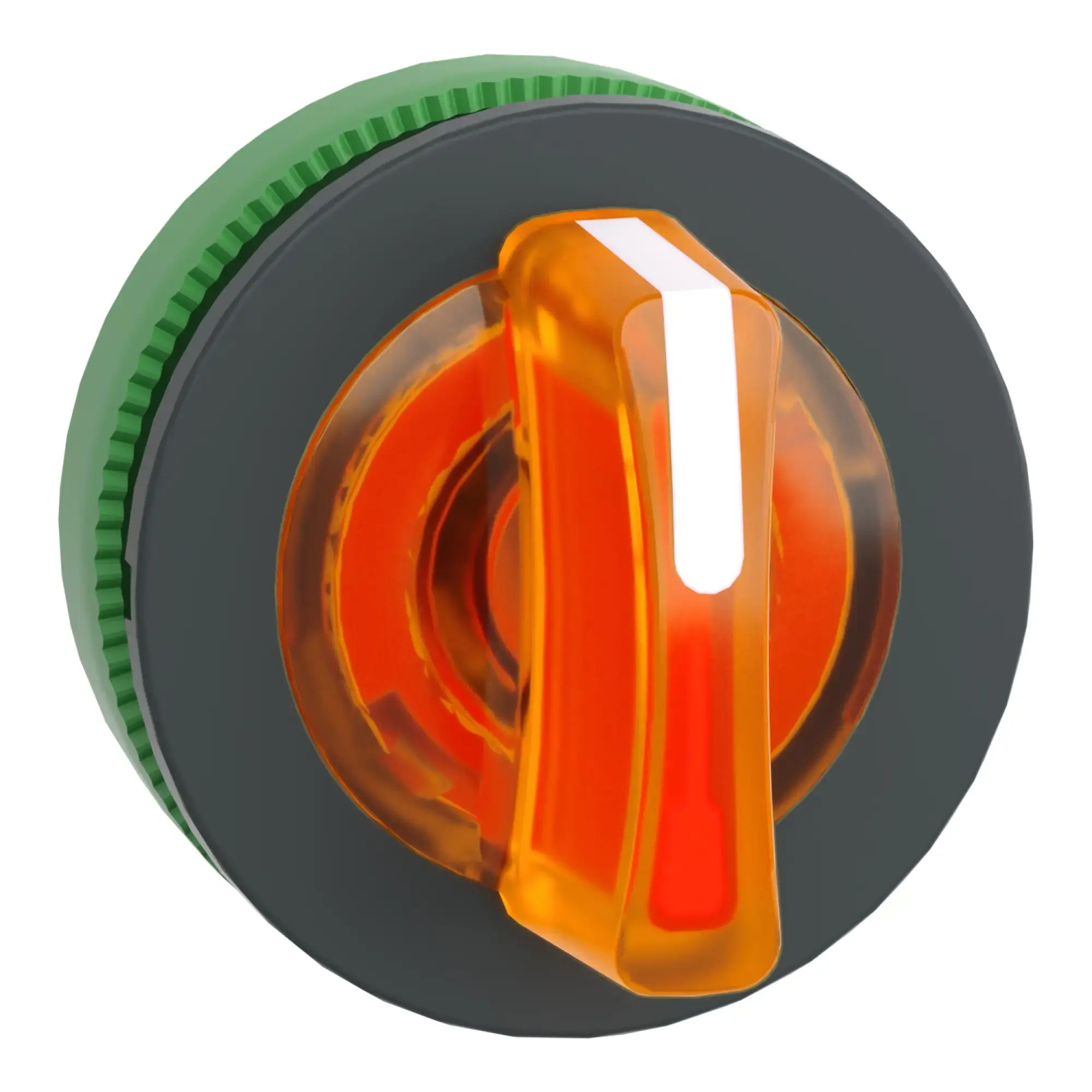 Schneider Electric ZB5FK1553 Illuminated selector switch, front element, Harmony XB5F, plastic, 30mm, orange, for universal LED, 3 positions, stays put (img_008)