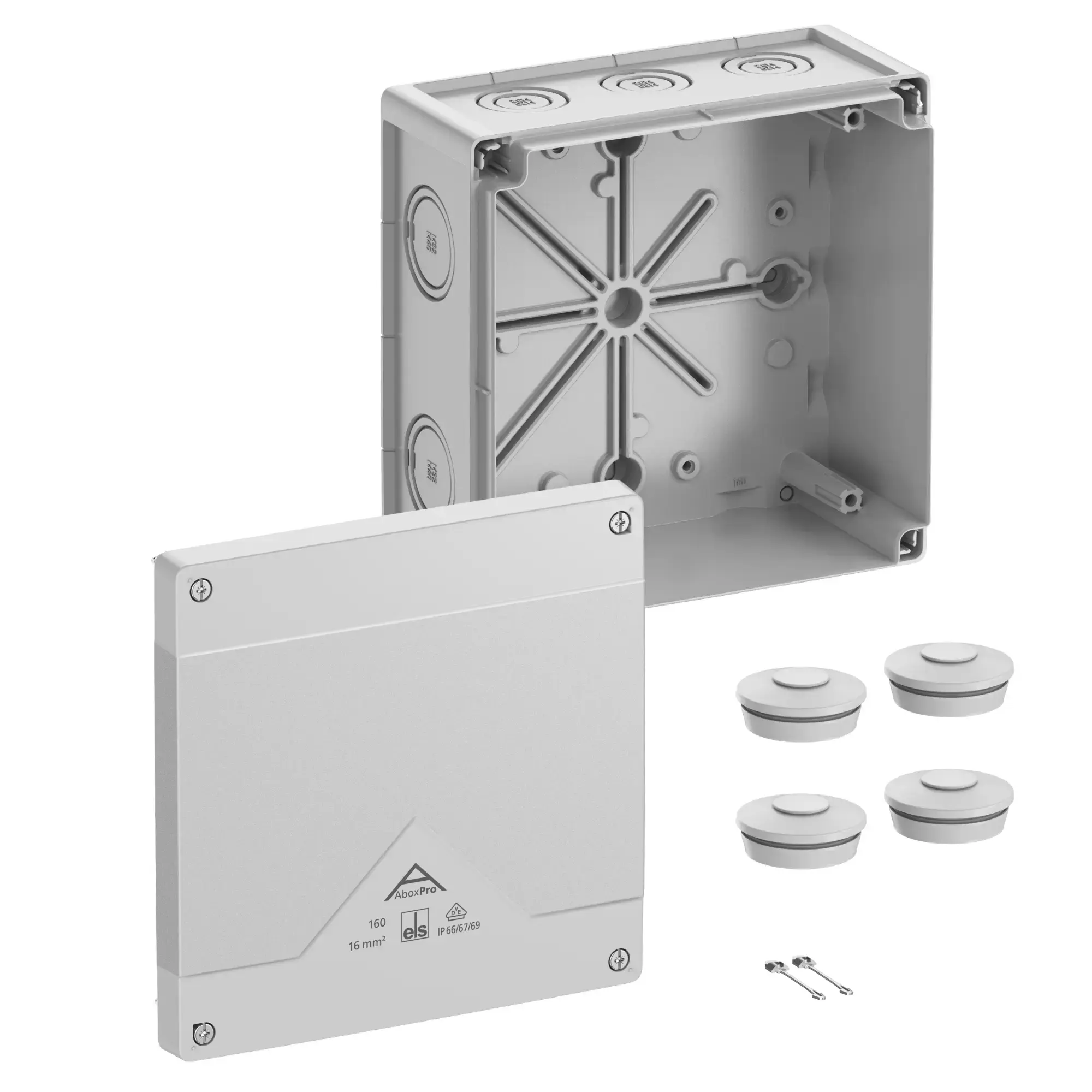 Spelsberg 41640001 Junction box, Type of protection IP66/IP67/IP69, max. 16², IK09, Protection class II, Ui 1000V AC, Ui 1000V DC, DLG, DNV, VDE, Halogen free (img_001) Spelsberg 41640001 Junction box, Type of protection IP66/IP67/IP69, max. 16², IK09, Protection class II, Ui 1000V AC, Ui 1000V DC, DLG, DNV, VDE, Halogen free (img_001)
