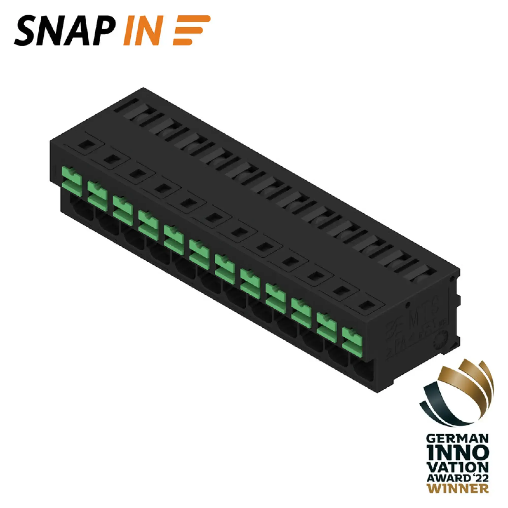 Weidmüller 2913700000 PCB terminal, 320 V, 32 A, Pitch in mm: 5.00, 4 mm², Number of poles: 12, SNAP IN, THT solder connection, 90°, Tube (img_001) Weidmüller 2913700000 PCB terminal, 320 V, 32 A, Pitch in mm: 5.00, 4 mm², Number of poles: 12, SNAP IN, THT solder connection, 90°, Tube (img_001)