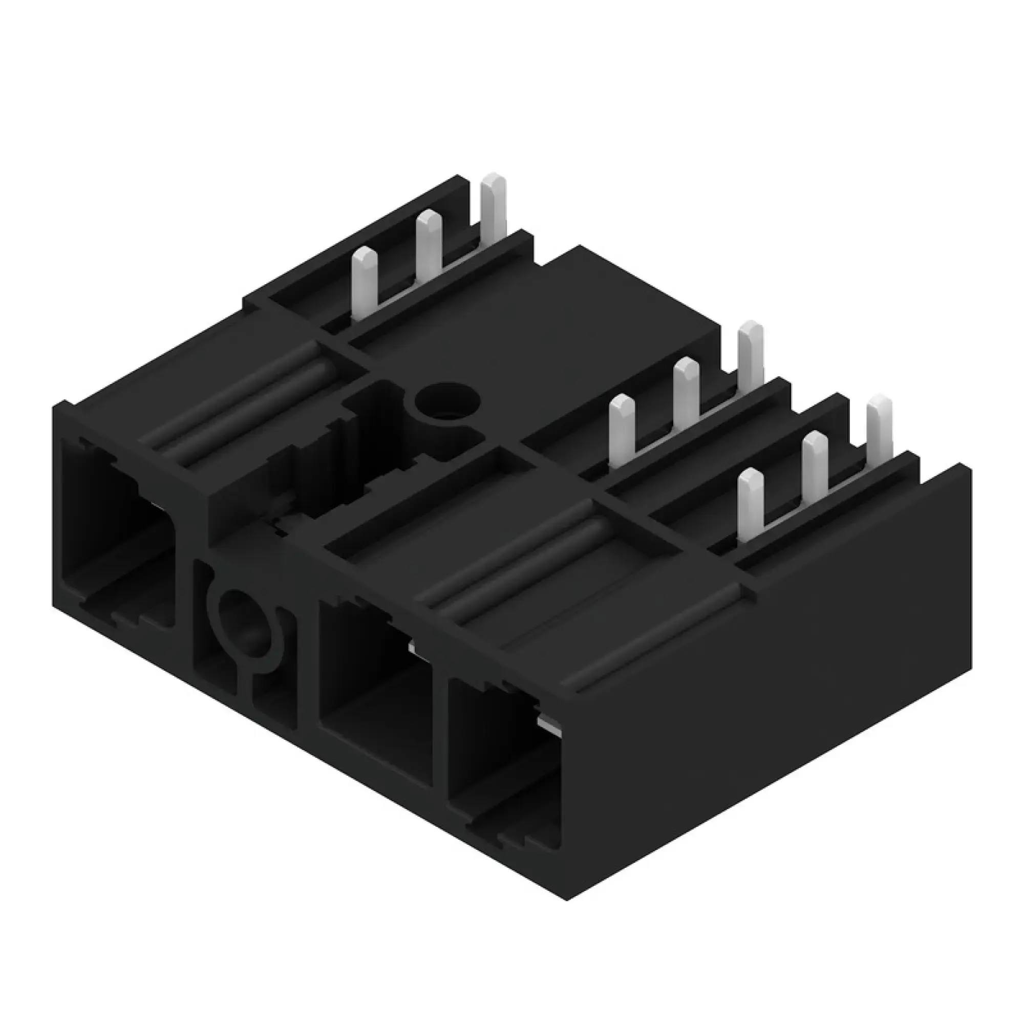 Weidmüller 2580830000 PCB connector (board connection), 1000 V, 78.3 A, Pitch in mm: 10.16, Number of poles: 3, THT solder connection, Box (img_001)