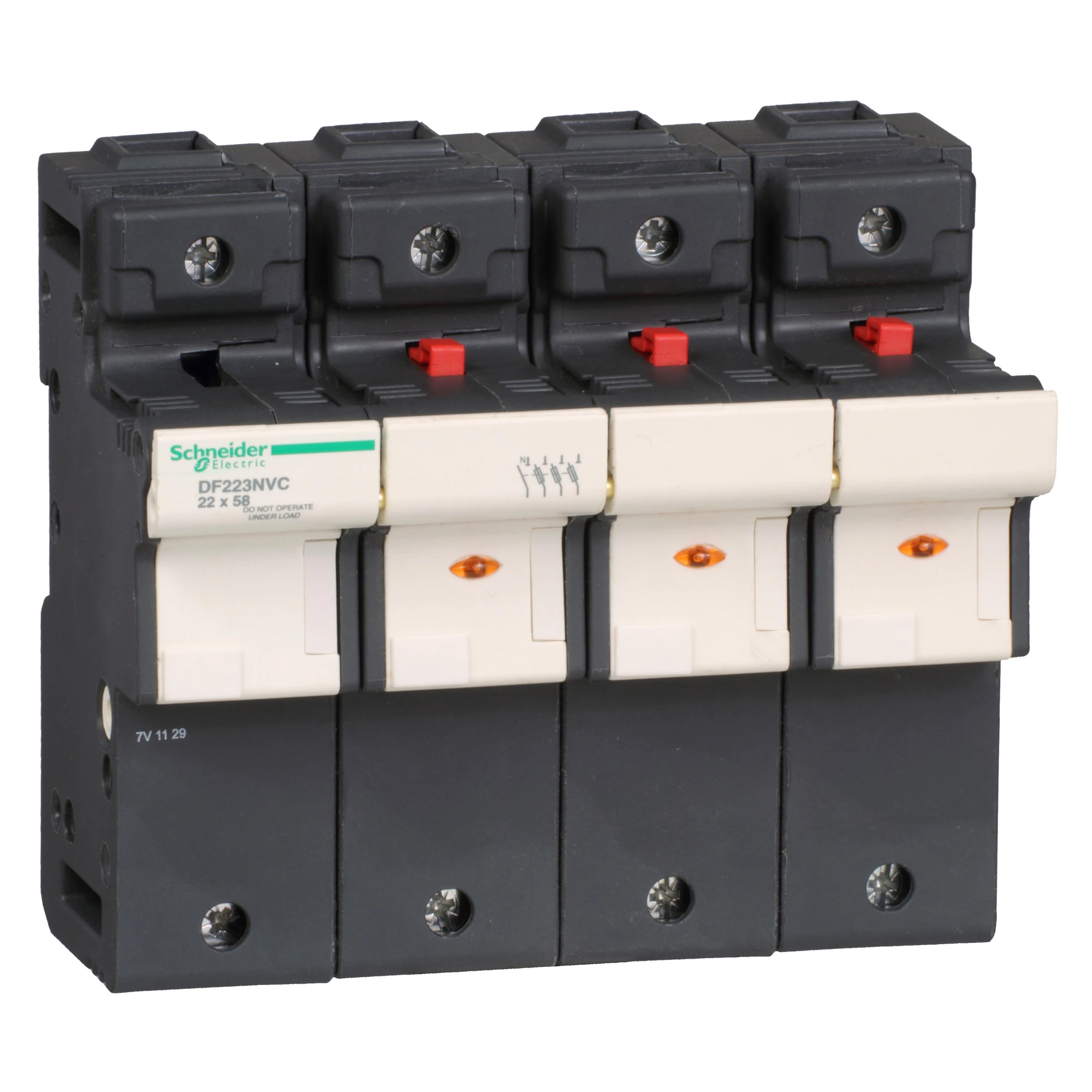 Schneider Electric DF223NVC Fuse holder TeSys 3p N 125A, fuse size 22x58mm (img_001) Schneider Electric DF223NVC Fuse holder TeSys 3p N 125A, fuse size 22x58mm (img_001)