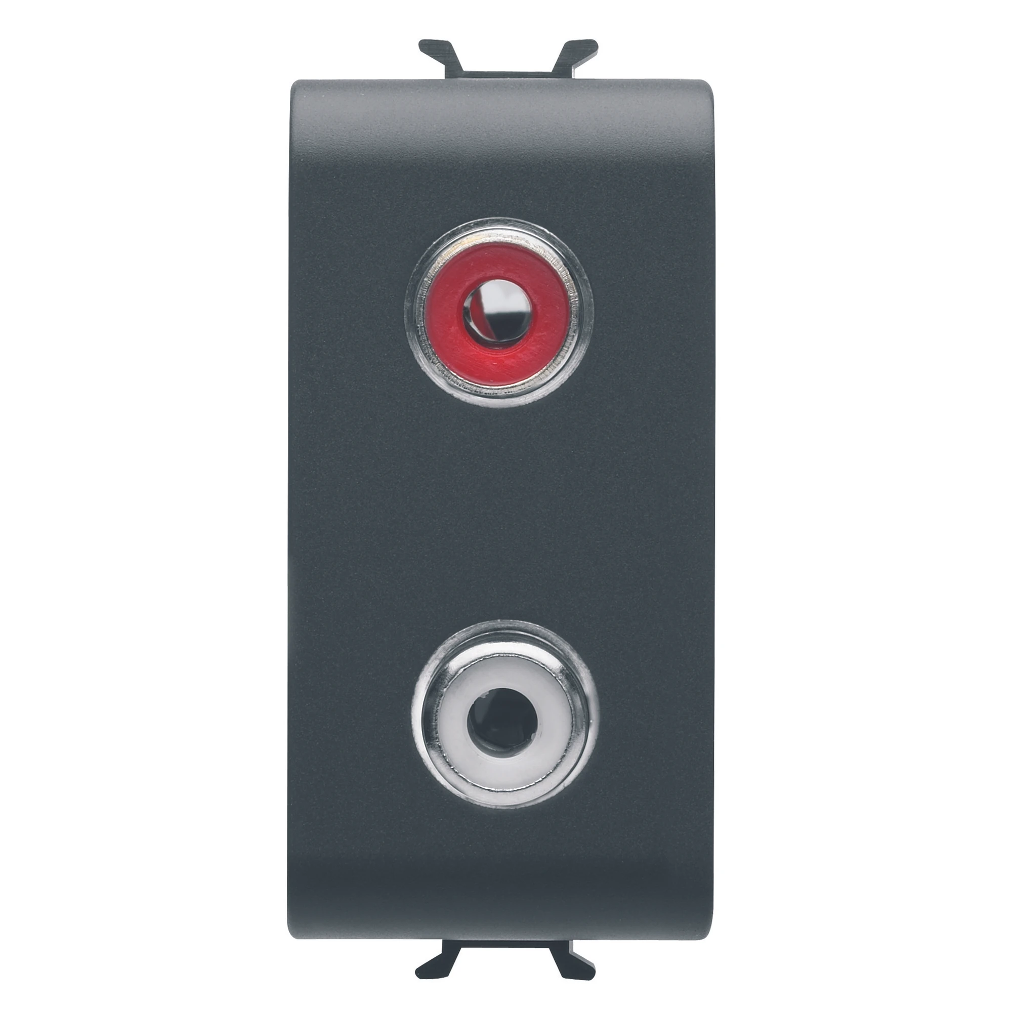 GEWISS GW12453 AUDIO AND VIDEO SOCKET - DOUBLE RCA - 1 MODULE - SATIN BLACK - CHORUSMART (img_001) GEWISS GW12453 AUDIO AND VIDEO SOCKET - DOUBLE RCA - 1 MODULE - SATIN BLACK - CHORUSMART (img_001)