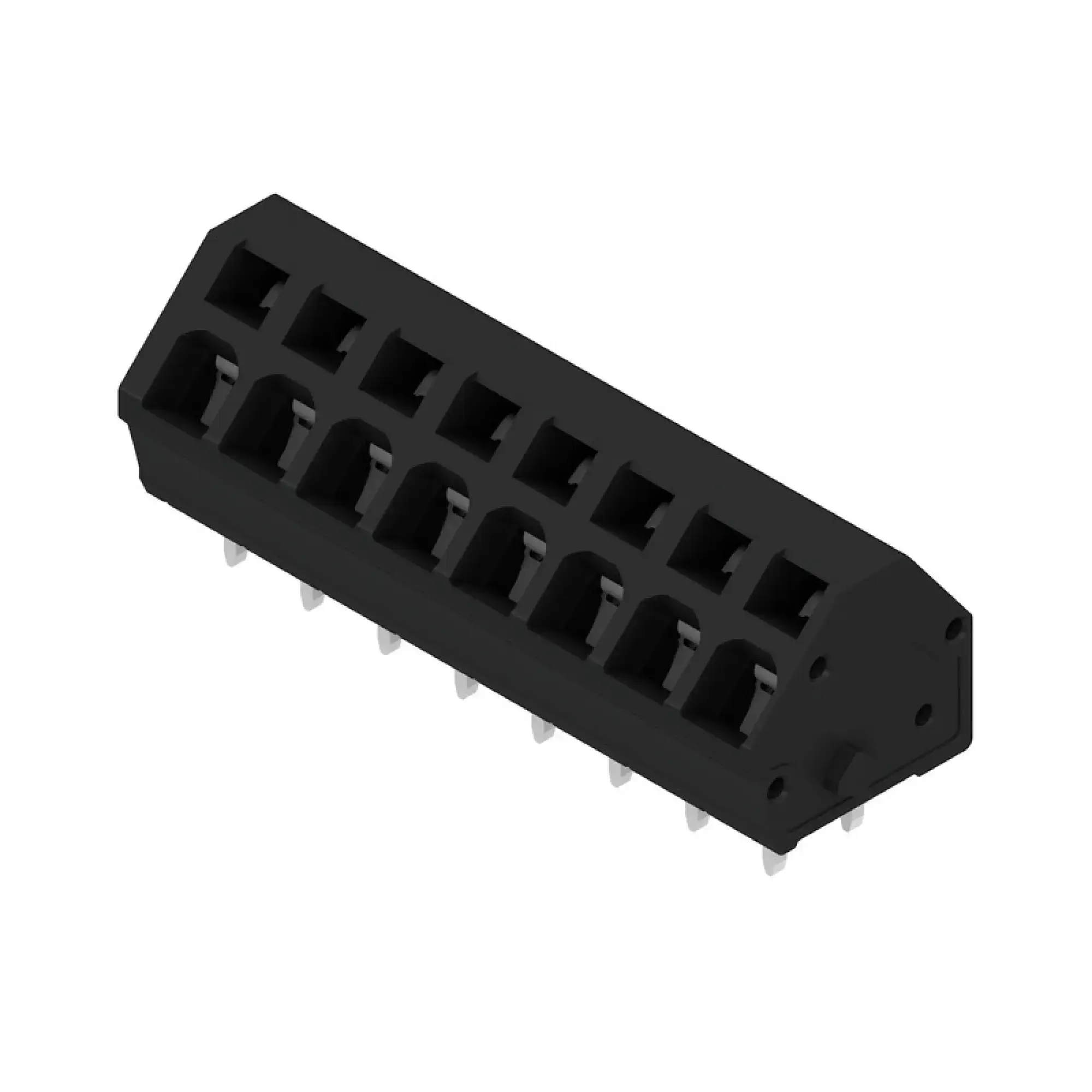 Weidmüller 1811900000 PCB terminal, 320 V, 24 A, Pitch in mm: 5.00, 2.5 mm², Number of poles: 8, Tension-clamp connection, THT solder connection, 135°, Box (img_001) Weidmüller 1811900000 PCB terminal, 320 V, 24 A, Pitch in mm: 5.00, 2.5 mm², Number of poles: 8, Tension-clamp connection, THT solder connection, 135°, Box (img_001)