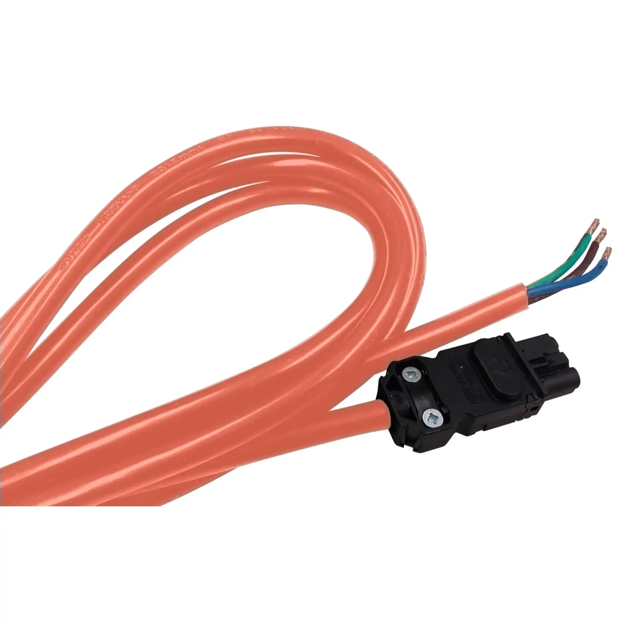 Schneider Electric NSYLAM3MN Orange network cable, 3m long, for LED lamps with multiple mounting options according to IEC (img_001)
