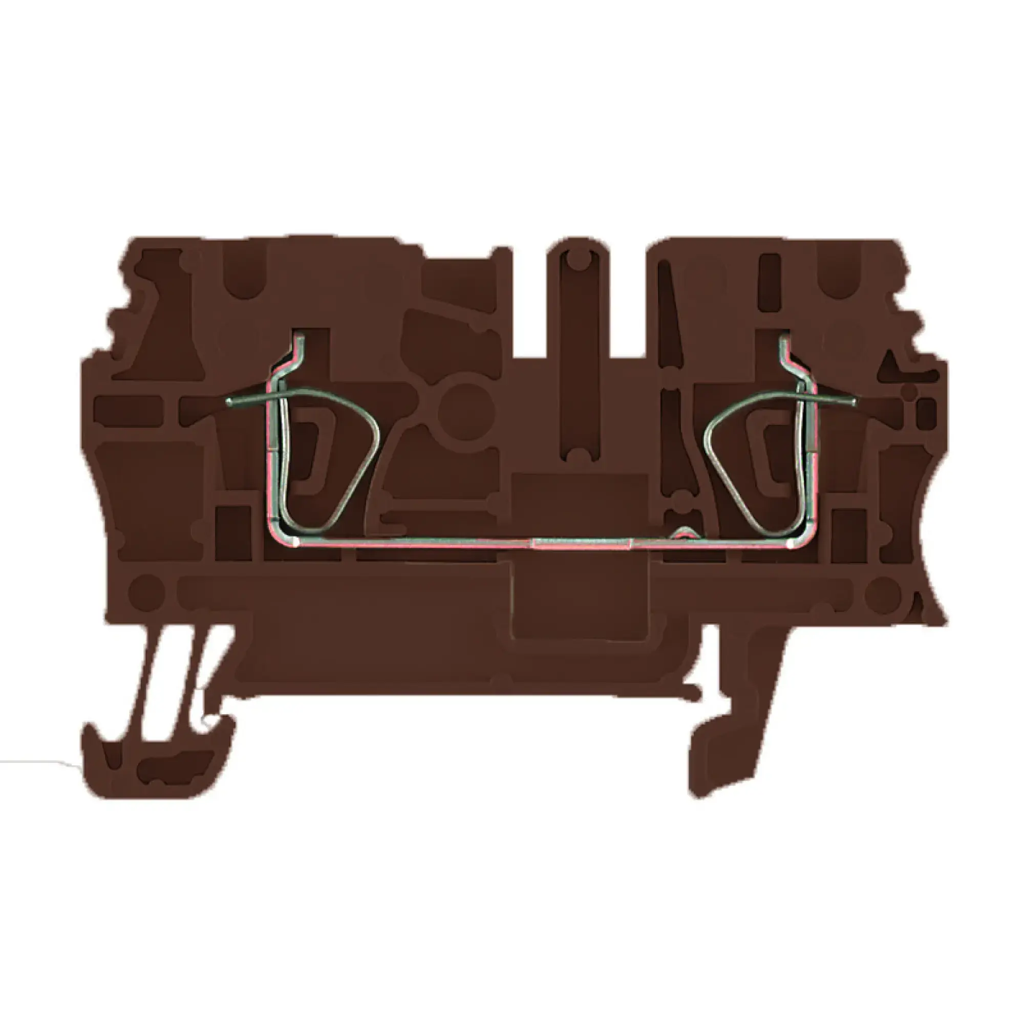 Weidmüller 1683300000 Feed-through terminal block, Tension-clamp connection, brown, 2.5 mm², 24 A, 800 V, Number of connections: 2 (img_001) Weidmüller 1683300000 Feed-through terminal block, Tension-clamp connection, brown, 2.5 mm², 24 A, 800 V, Number of connections: 2 (img_001)