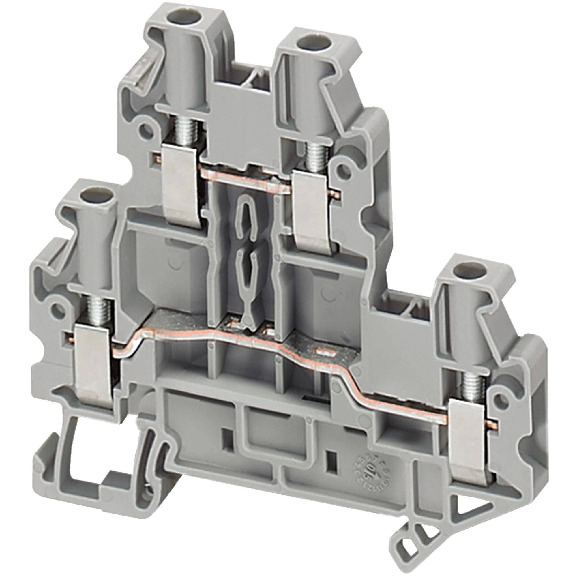 Schneider Electric NSYTRV44D Linergy Terminal Block for Passing Through, 4mm2, 30A, 2 Levels, 1x1, Screw, Gray (img_001) Schneider Electric NSYTRV44D Linergy Terminal Block for Passing Through, 4mm2, 30A, 2 Levels, 1x1, Screw, Gray (img_001)