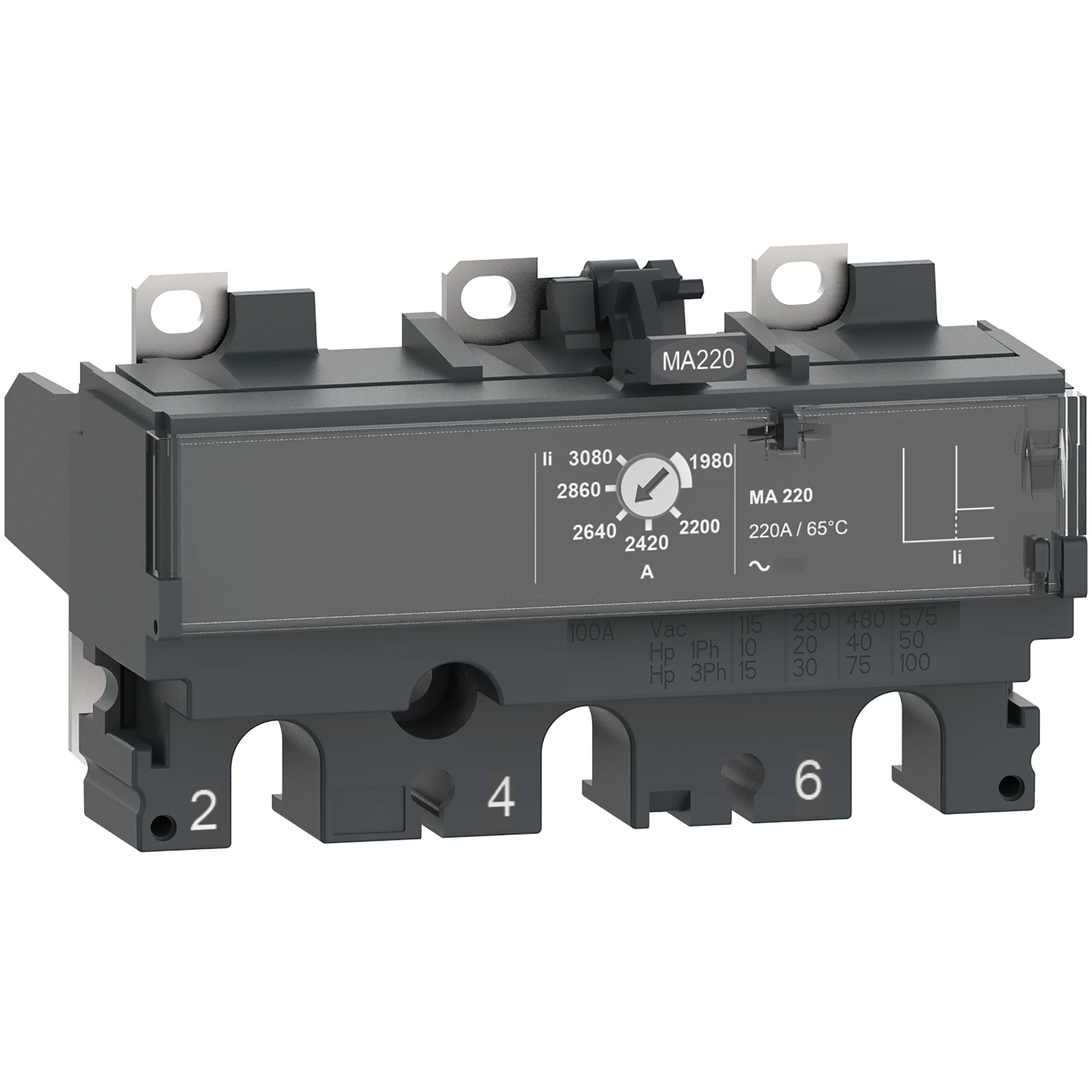 Schneider Electric C103MA003 Magnetic tripping unit TM2.5 2.5A 3P3D for circuit breaker ComPacT NSX100 (img_001) Schneider Electric C103MA003 Magnetic tripping unit TM2.5 2.5A 3P3D for circuit breaker ComPacT NSX100 (img_001)