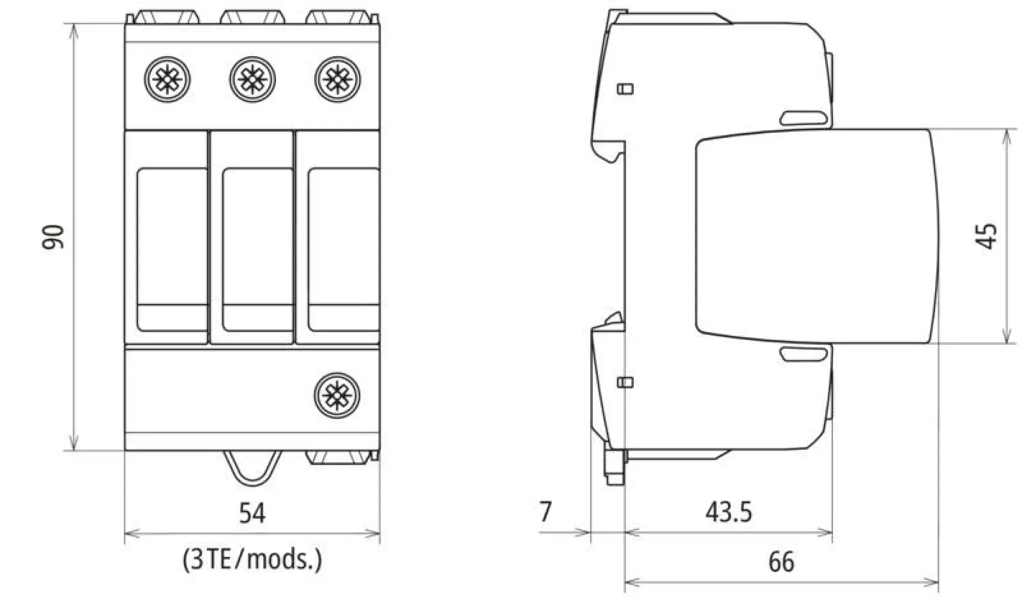Dehn 943300 Ueberspannungsableiter Typ 2+3 DEHNguard MD 3-polig fuer TN-C-Systeme (img_002) Dehn 943300 Ueberspannungsableiter Typ 2+3 DEHNguard MD 3-polig fuer TN-C-Systeme (img_002)