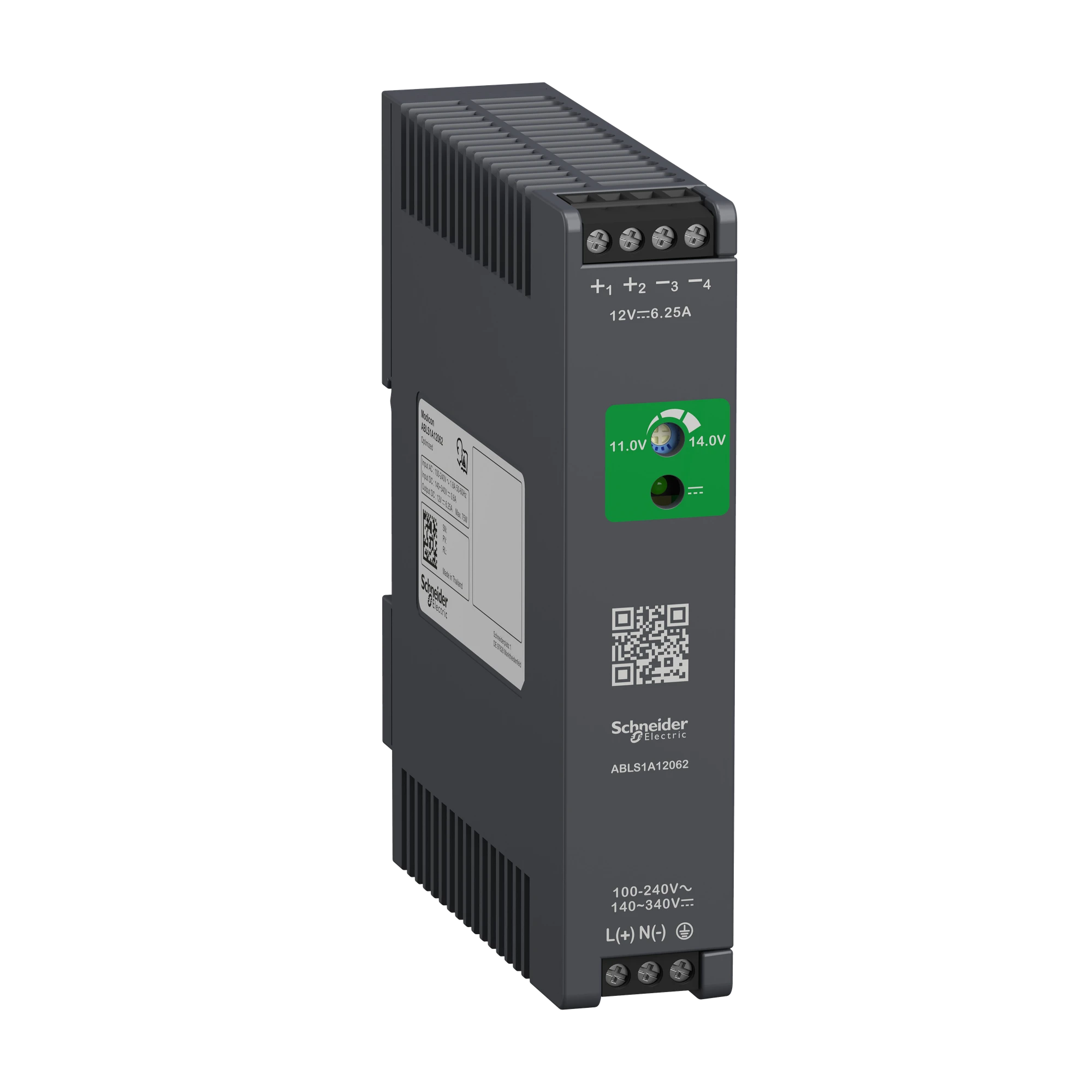 Schneider Electric ABLS1A12062 Power supply, Modicon ABLS, Optimum, switched-mode, single-phase, 100-240V AC, 12V DC, 6.2A, 75W (img_001) Schneider Electric ABLS1A12062 Power supply, Modicon ABLS, Optimum, switched-mode, single-phase, 100-240V AC, 12V DC, 6.2A, 75W (img_001)