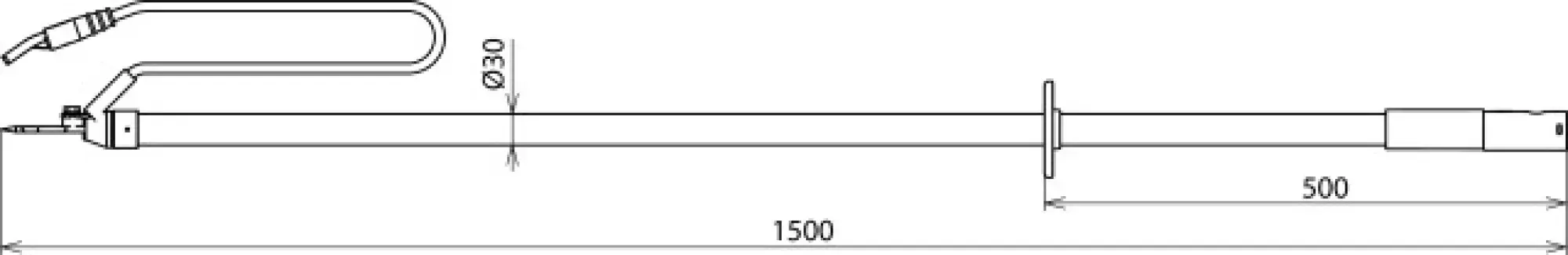 Dehn 758025 Discharge dev., cont. and coupl. electr. L 1500mm STK cable length 3500mm KS (img_002) Dehn 758025 Discharge dev., cont. and coupl. electr. L 1500mm STK cable length 3500mm KS (img_002)