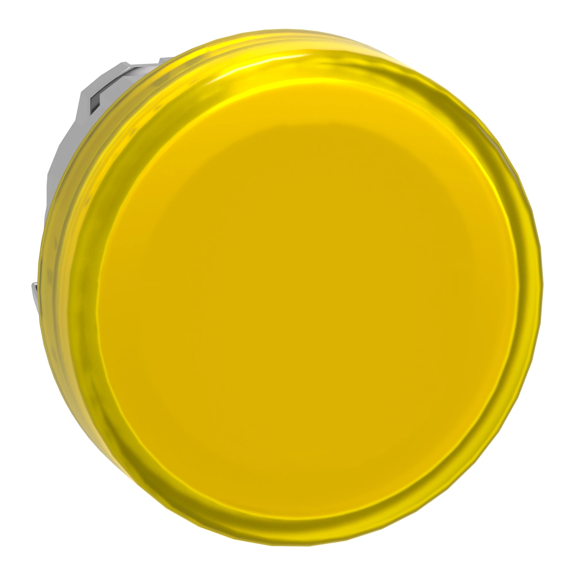 Schneider Electric ZB4BV083 Signal indicator, front element, Harmony XB4, metal, 22mm, yellow, for universal LED, smooth dome (img_001)