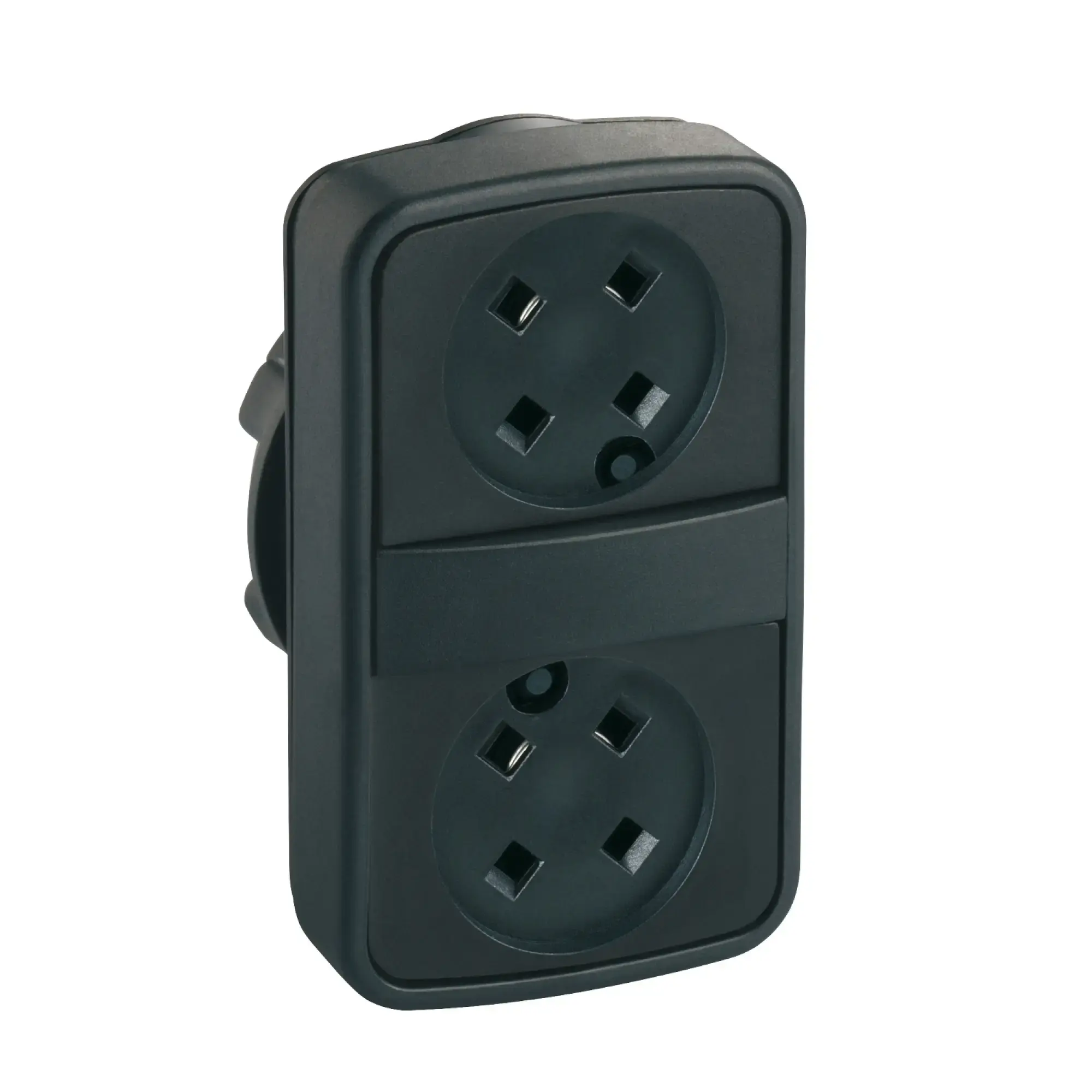 Schneider Electric ZB5AA79 Double pushbutton, front element, Harmony XB5, plastic, 22mm, without button label, momentary (img_002)