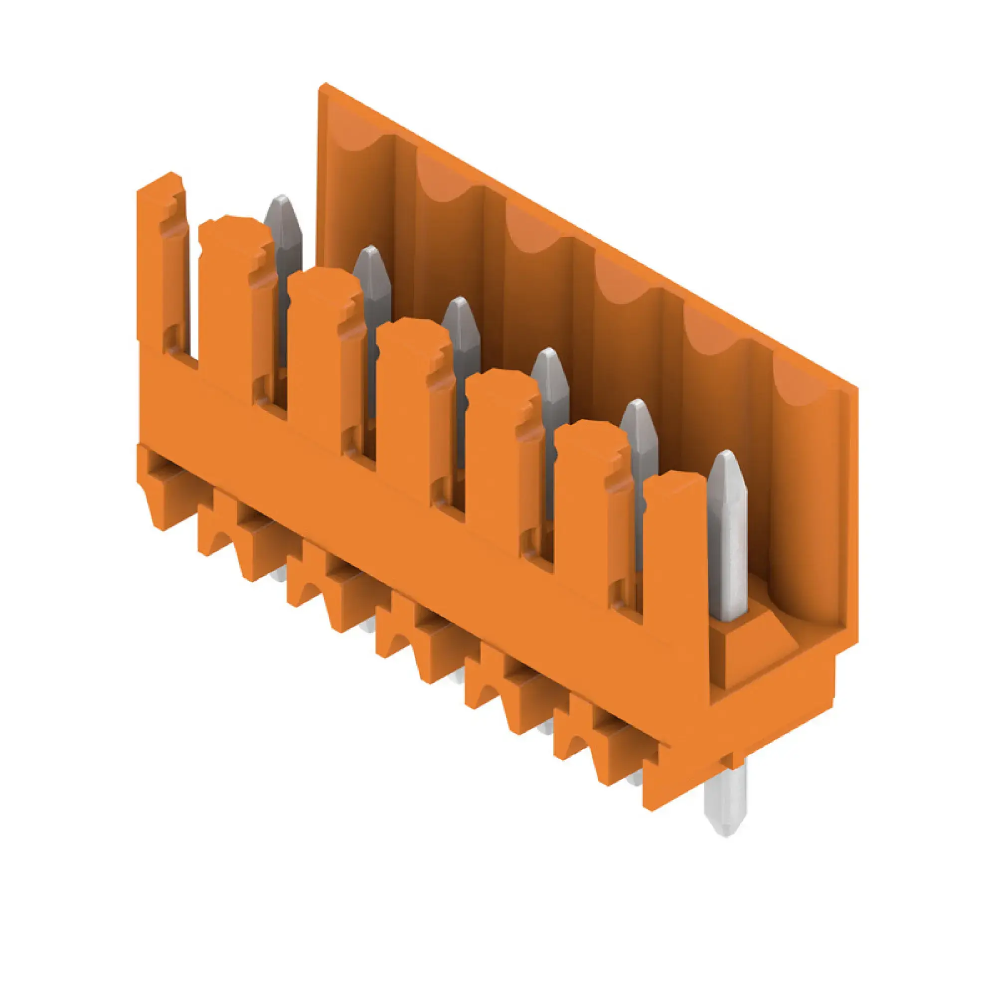 Weidmüller 1604810000 PCB connector (board connection), 160 V, 17 A, Pitch in mm: 3.50, Number of poles: 6, THT solder connection, Box (img_001)
