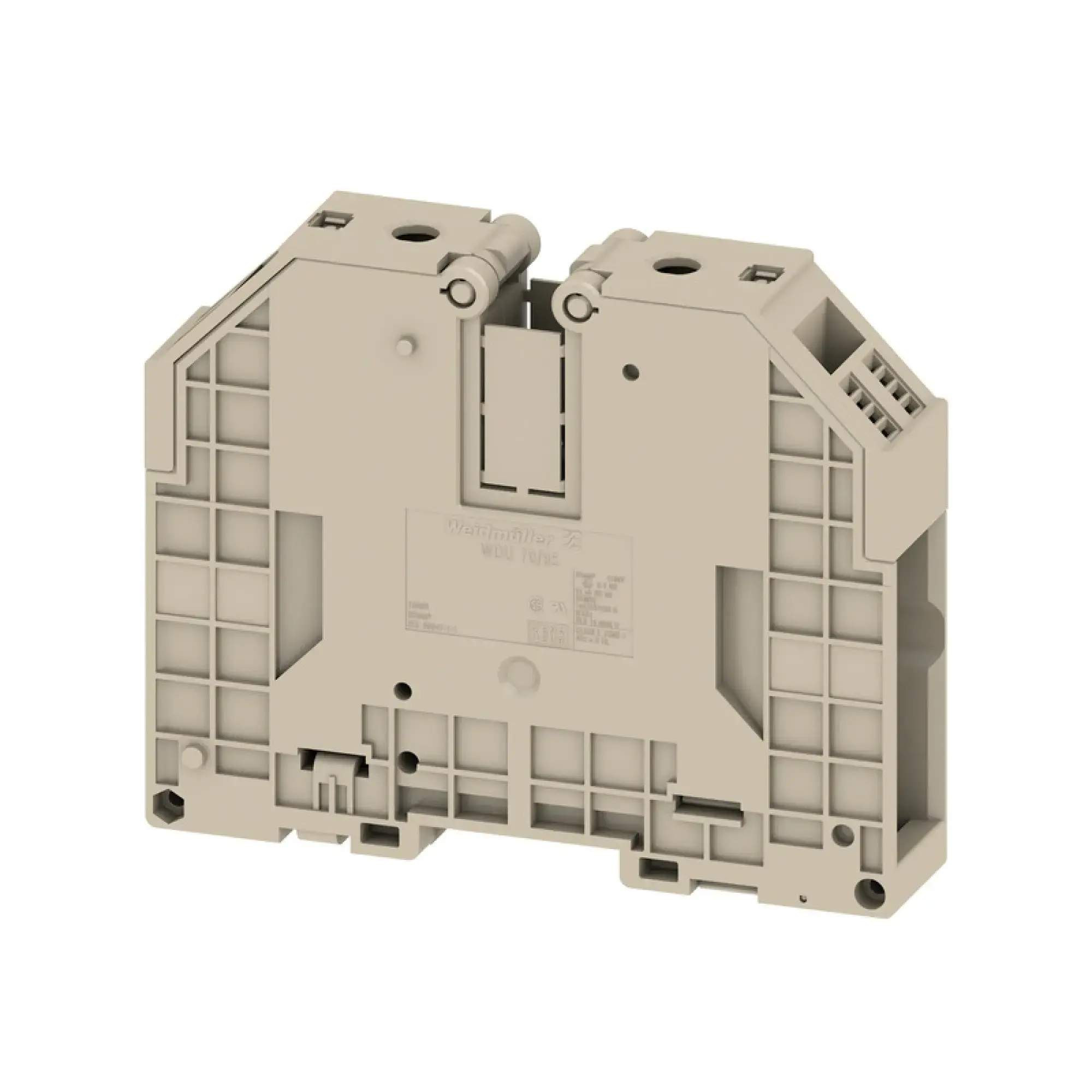 Weidmüller 1024600000 Feed-through terminal block, Screw connection, dark beige, 95 mm², 232 A, 1000 V, Number of connections: 2 (img_001)
