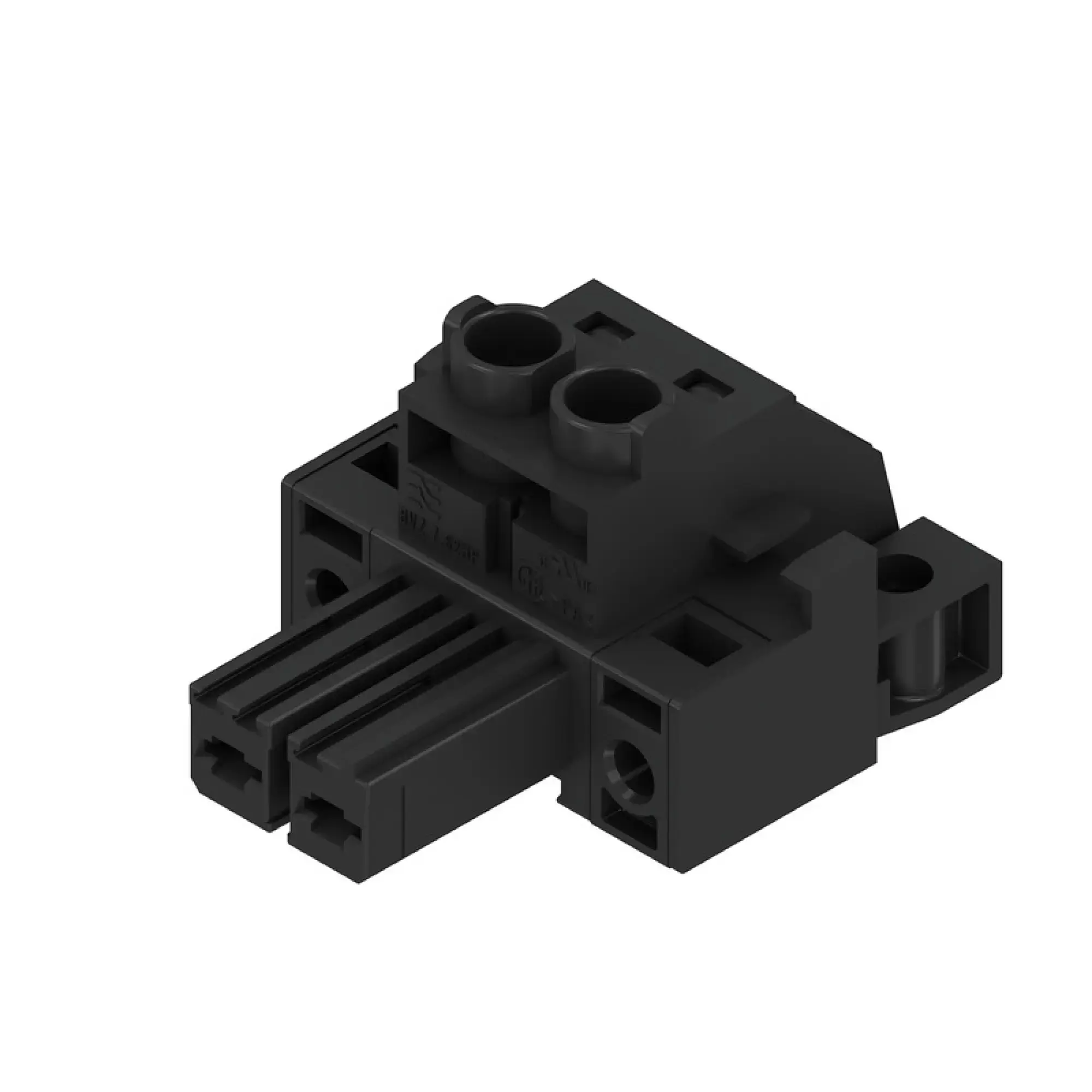 Weidmüller 1929740000 PCB connector (wire connection), 1000 V, 57 A, Pitch in mm: 7.62, 10 mm², Number of poles: 2, Clamping yoke connection, Box (img_001) Weidmüller 1929740000 PCB connector (wire connection), 1000 V, 57 A, Pitch in mm: 7.62, 10 mm², Number of poles: 2, Clamping yoke connection, Box (img_001)