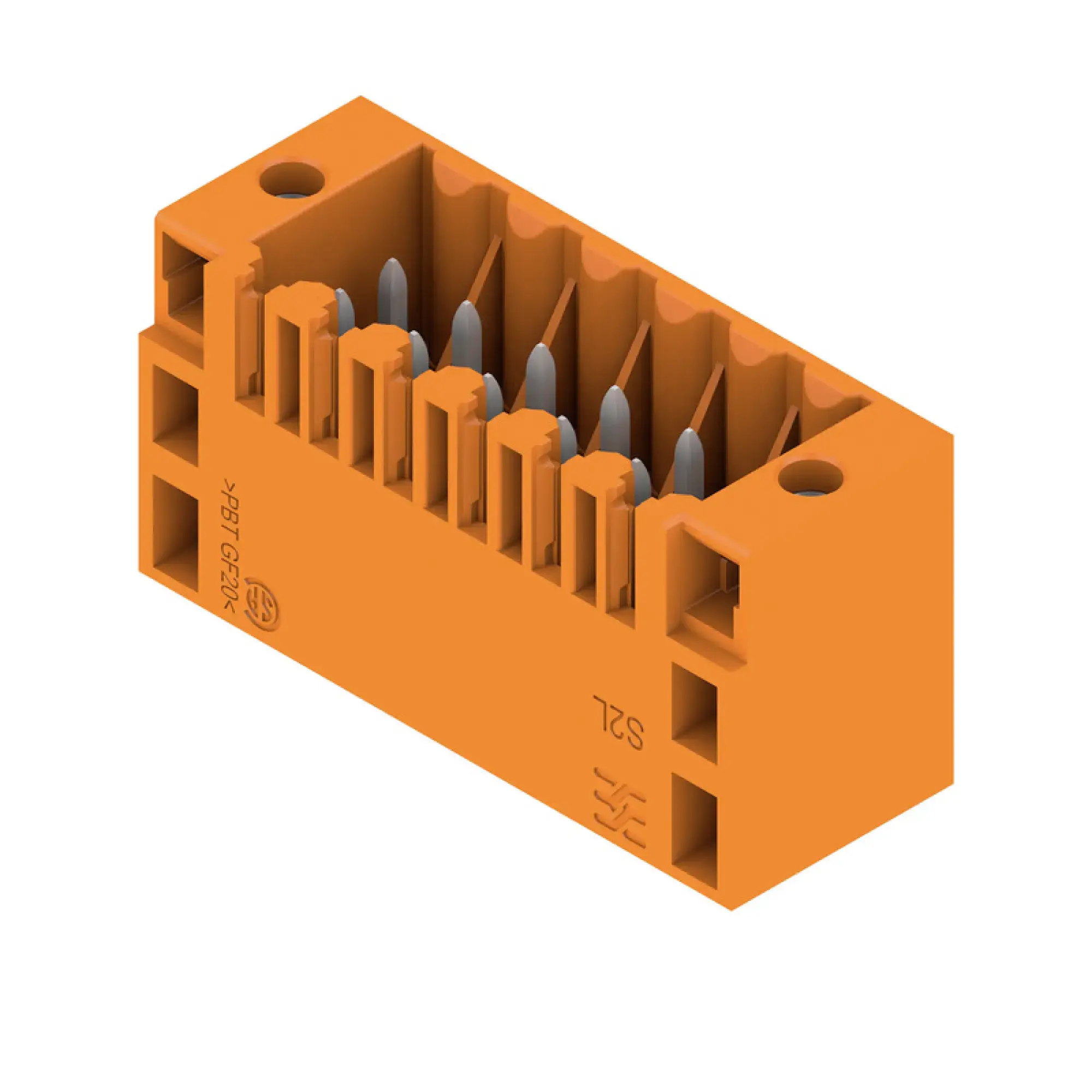 Weidmüller 2797360000 PCB connector (board connection), 125 V, 10 A, Pitch in mm: 3.50, Number of poles: 16, THT solder connection, Box (img_001)
