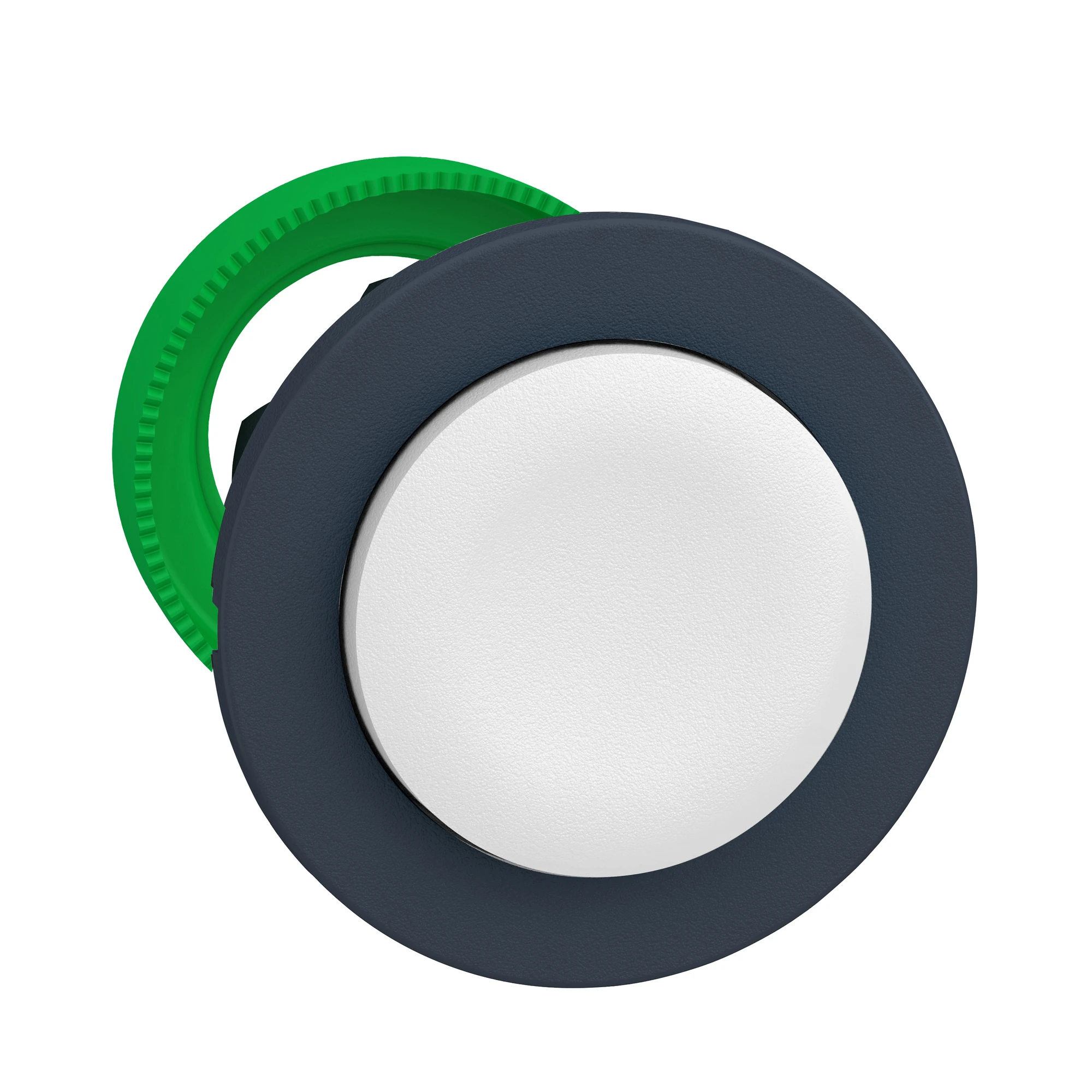 Schneider Electric ZB5FL1 Push Button, Front Element, Harmony XB5F, Plastic, 30mm, White, Raised, Unmarked, Momentary (img_001)