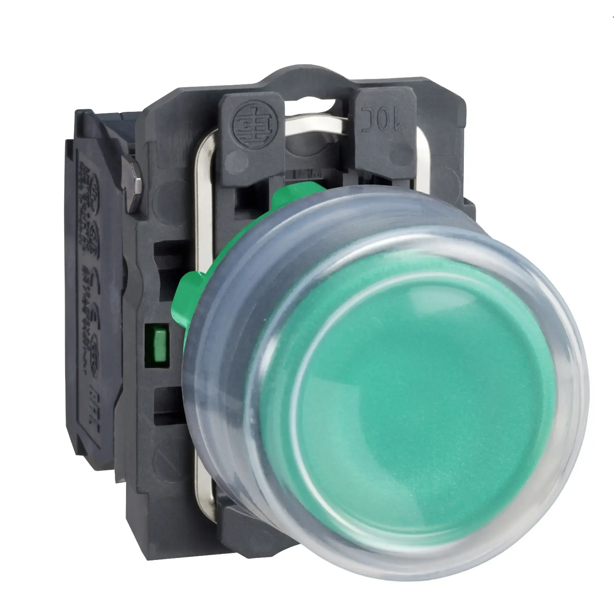 Schneider Electric XB5AP31 Push-button, Harmony XB5, plastic, protruding, green, unlabelled, with protective cap, 22mm, momentary, 1NO (img_006)