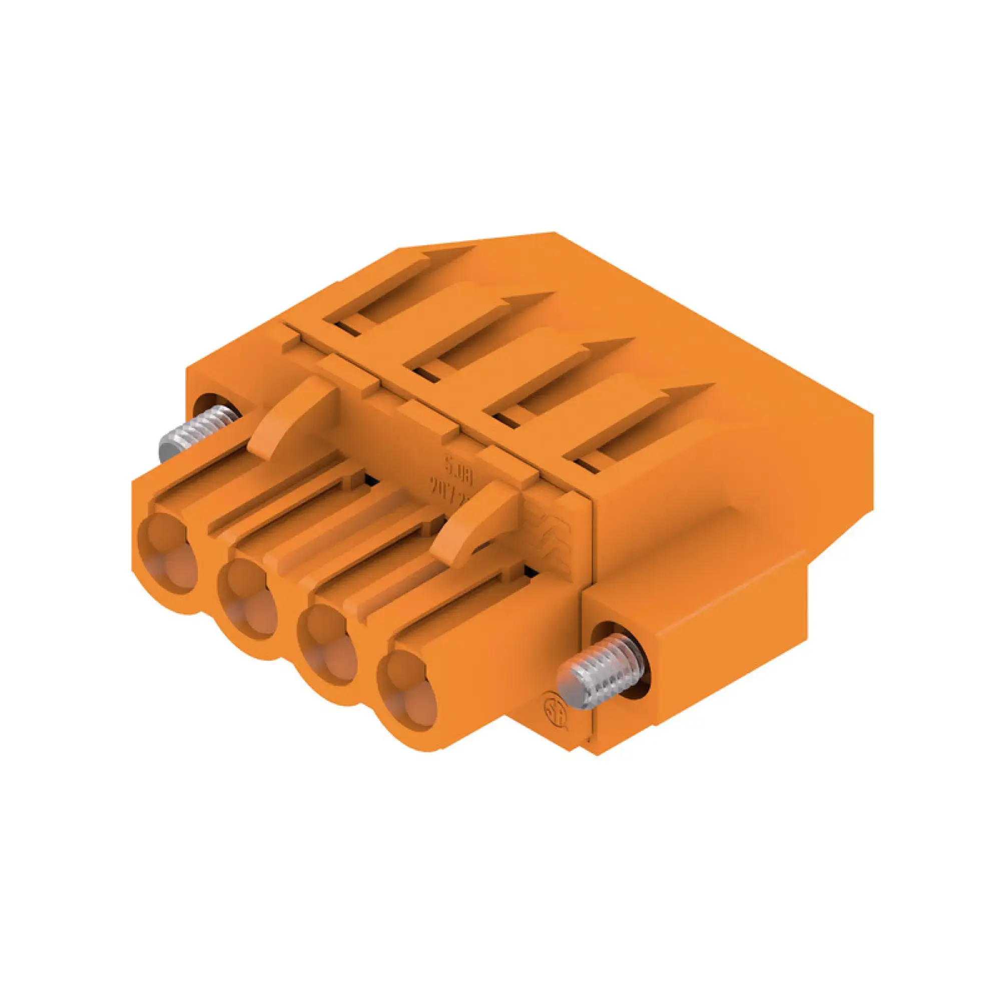 Weidmüller 1950330000 PCB connector (wire connection), 320 V, 23 A, Pitch in mm: 5.08, 4 mm², Number of poles: 4, Clamping yoke connection, Box (img_001)