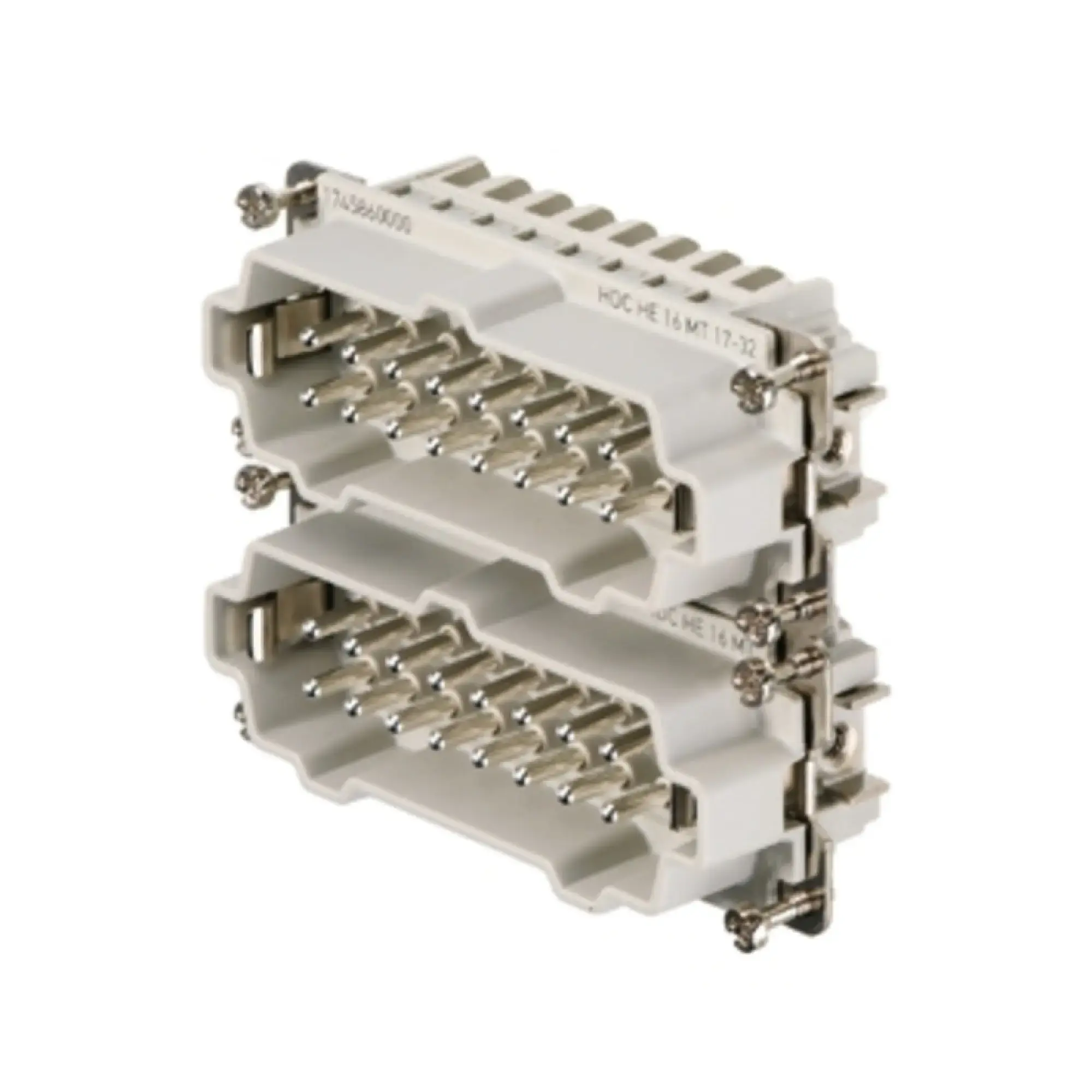 Weidmüller 1745860000 Contact insert (industry plug-in connectors), Male, 500 V, 16 A, Number of poles: 16, Tension-clamp connection, Size: 6 (img_001)