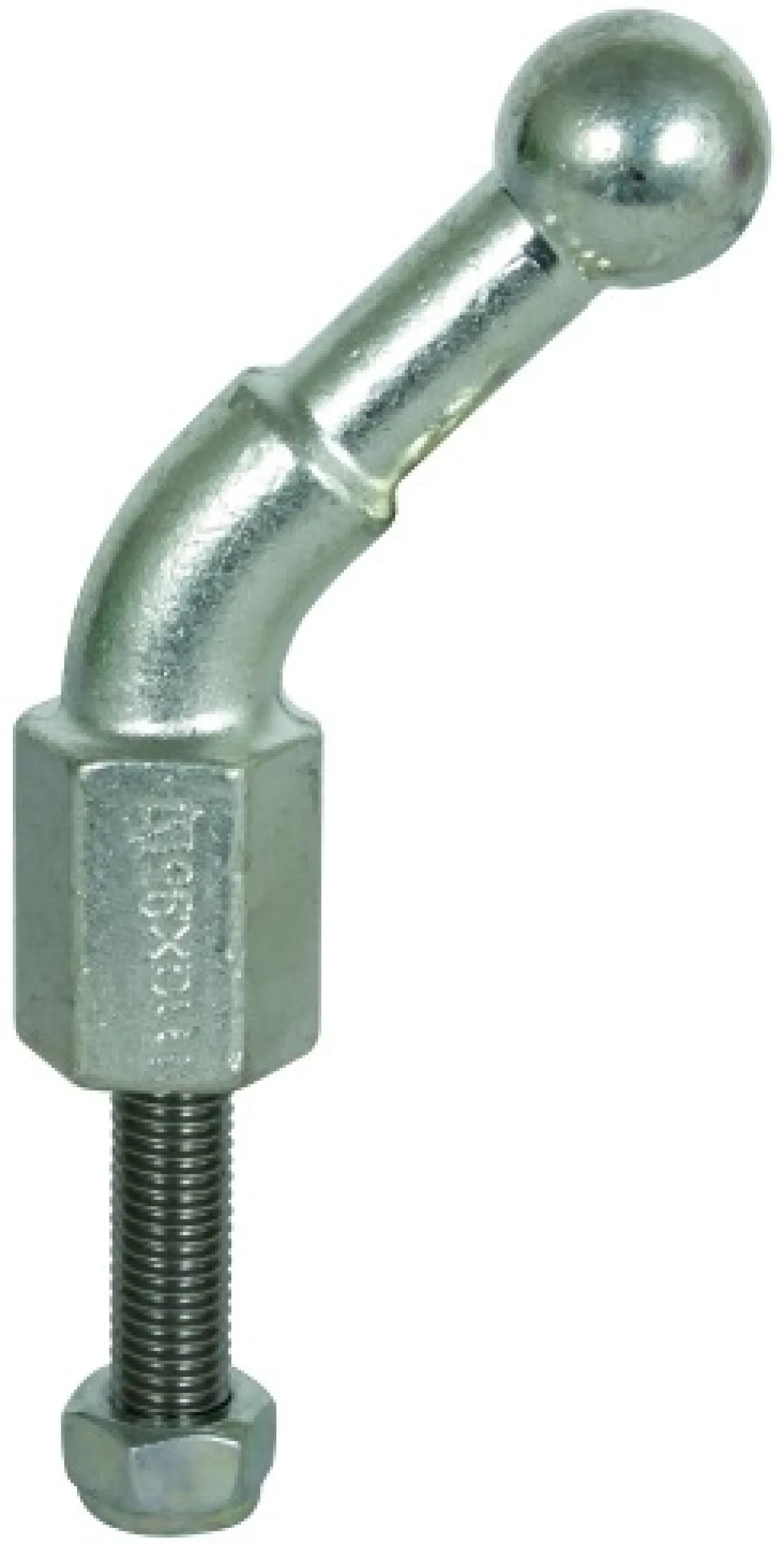 Dehn 756645 Fixed ball point D=25mm, angled (45°) with threaded bolt and nut M16x45mm (img_001)