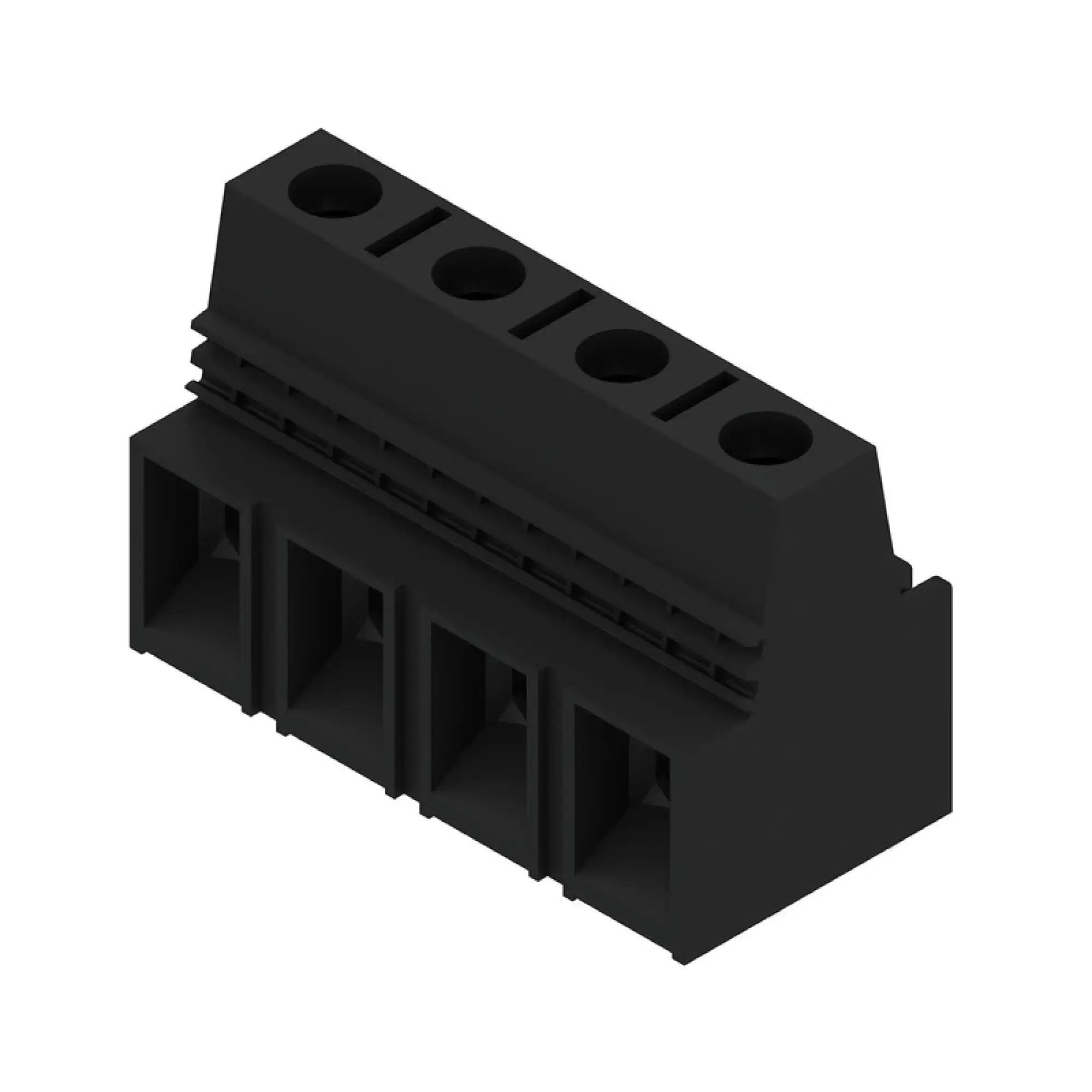 Weidmüller 1226480000 PCB terminal, 1000 V, 101 A, Pitch in mm: 15.00, 25 mm², Number of poles: 4, Clamping yoke connection, THT solder connection, 90°, Box (img_001) Weidmüller 1226480000 PCB terminal, 1000 V, 101 A, Pitch in mm: 15.00, 25 mm², Number of poles: 4, Clamping yoke connection, THT solder connection, 90°, Box (img_001)
