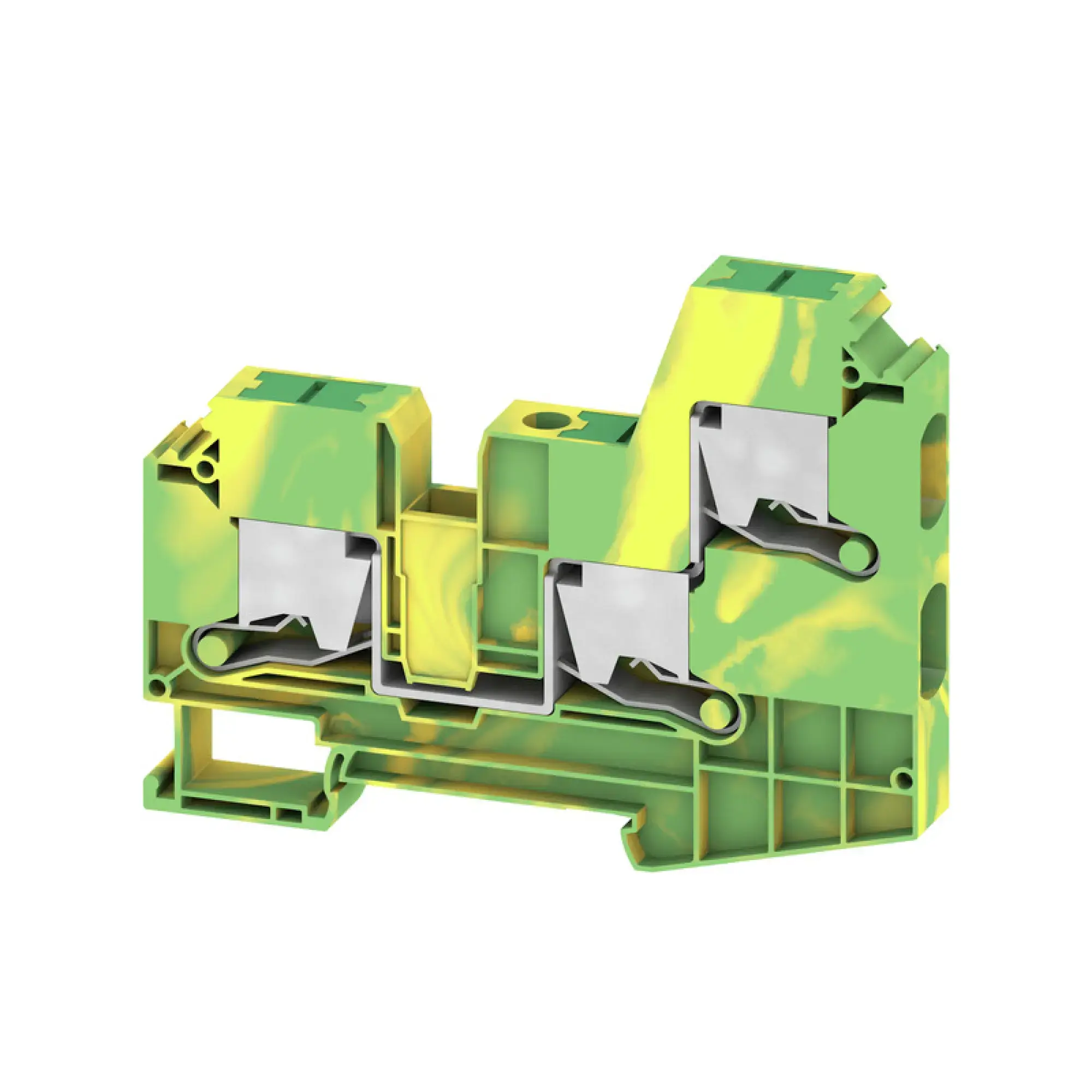 Weidmüller 3037550000 PE terminal, SNAP IN, Green/yellow, 10 mm², 1000 V, Number of connections: 3, Number of levels: 1, TS 35, V-0, Wemid (img_001) Weidmüller 3037550000 PE terminal, SNAP IN, Green/yellow, 10 mm², 1000 V, Number of connections: 3, Number of levels: 1, TS 35, V-0, Wemid (img_001)