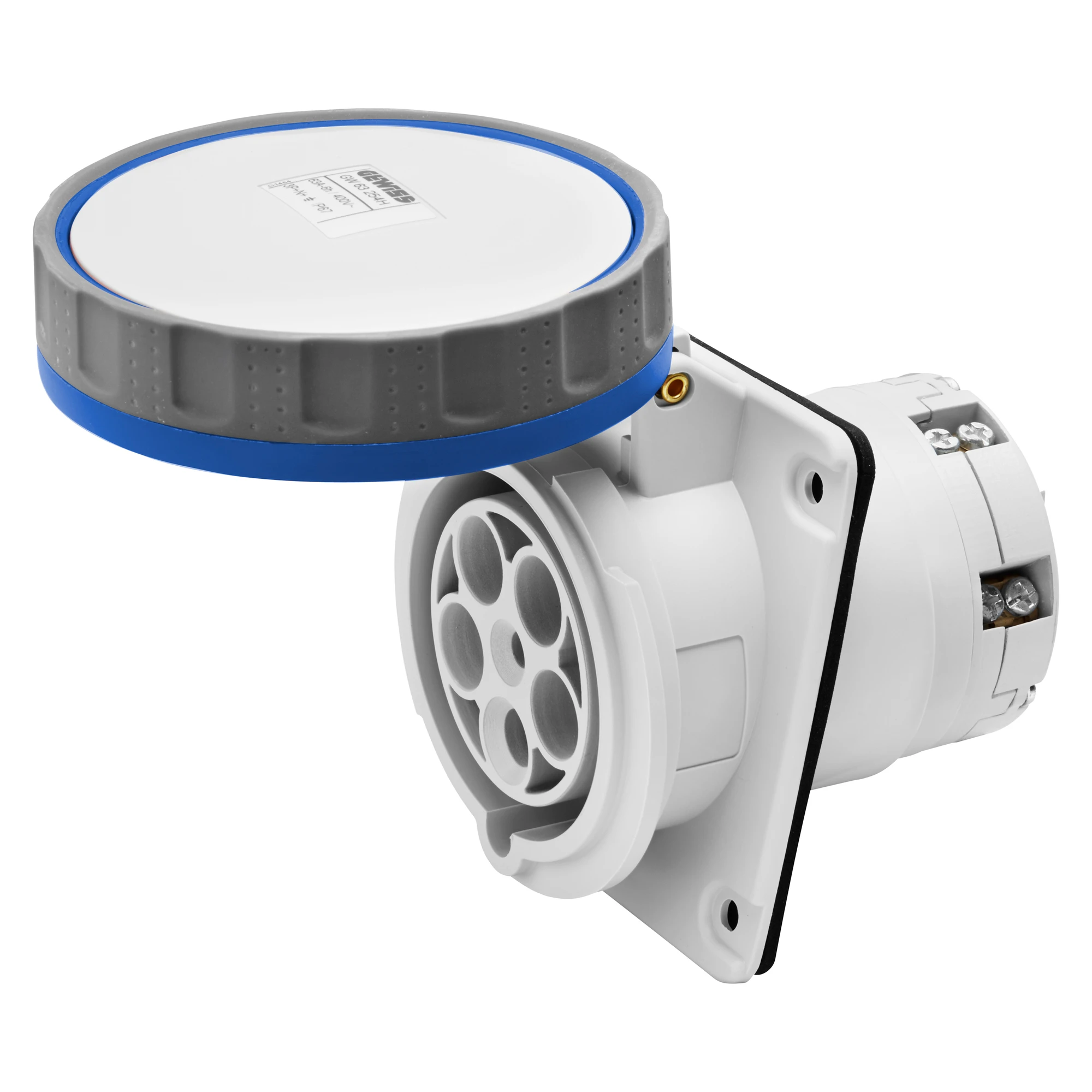 GEWISS GW62259H IEC Anbausteckdose 10° 230V 125A 9h 4P IP67 (img_001) GEWISS GW62259H IEC Anbausteckdose 10° 230V 125A 9h 4P IP67 (img_001)