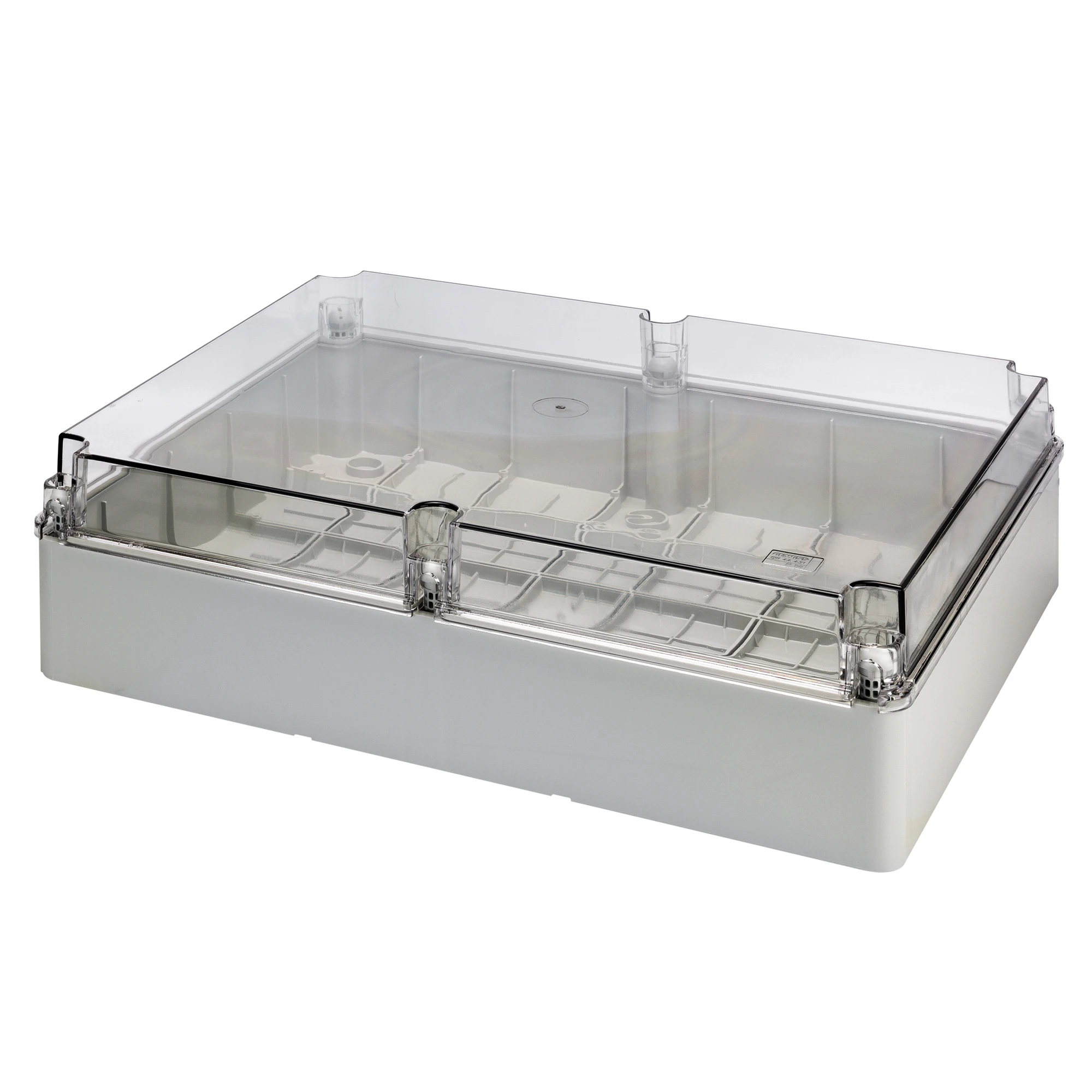 GEWISS GW44431 Abzweigkasten transparent fuer Elektronik 460x380x180mm IP56 GWT 650°C (img_001) GEWISS GW44431 Abzweigkasten transparent fuer Elektronik 460x380x180mm IP56 GWT 650°C (img_001)