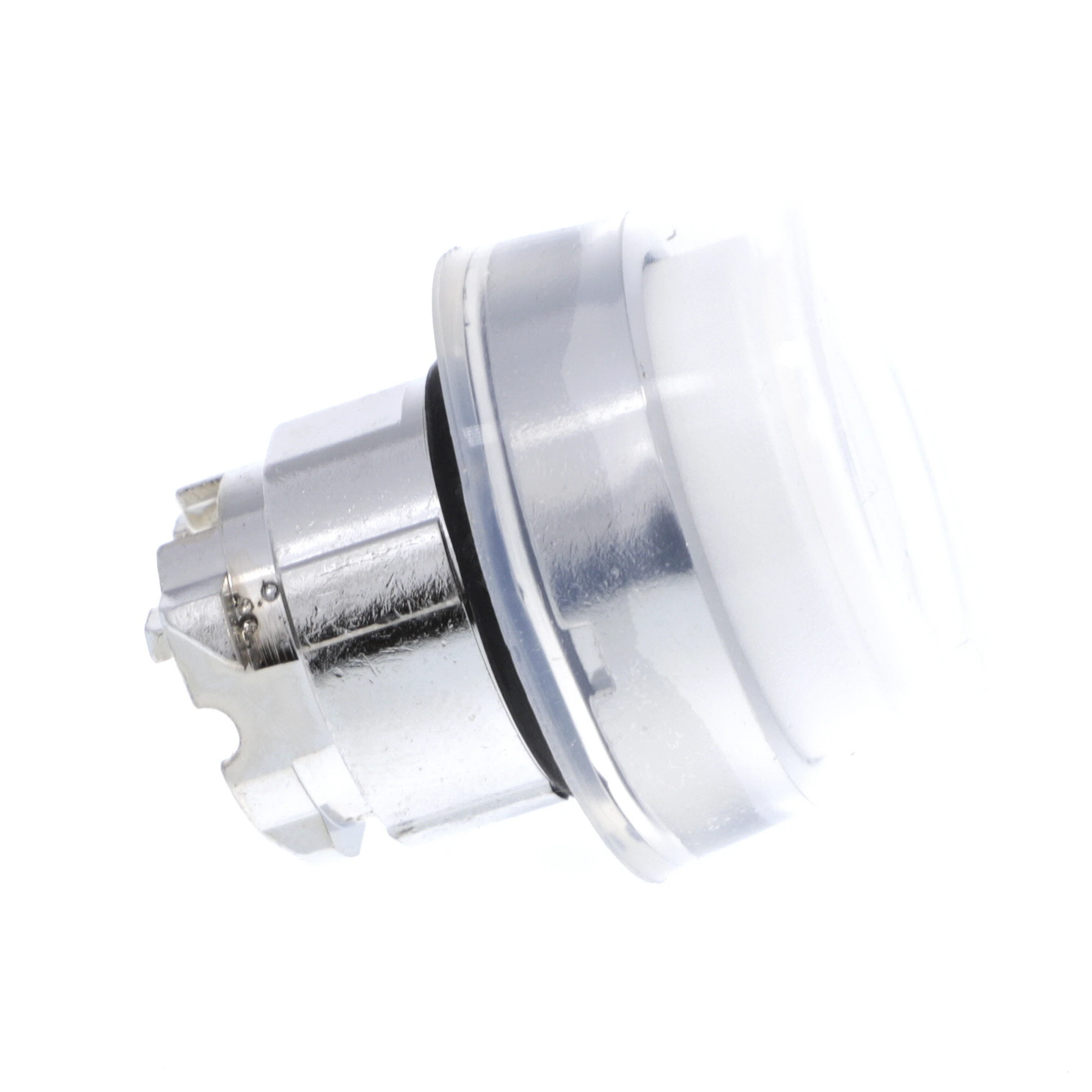Schneider Electric ZB4BP1 Pushbutton, Front Element, Harmony XB4, Metal, 22mm, White, Projecting, Unlabeled, Momentary, with Protective Cap (img_004)