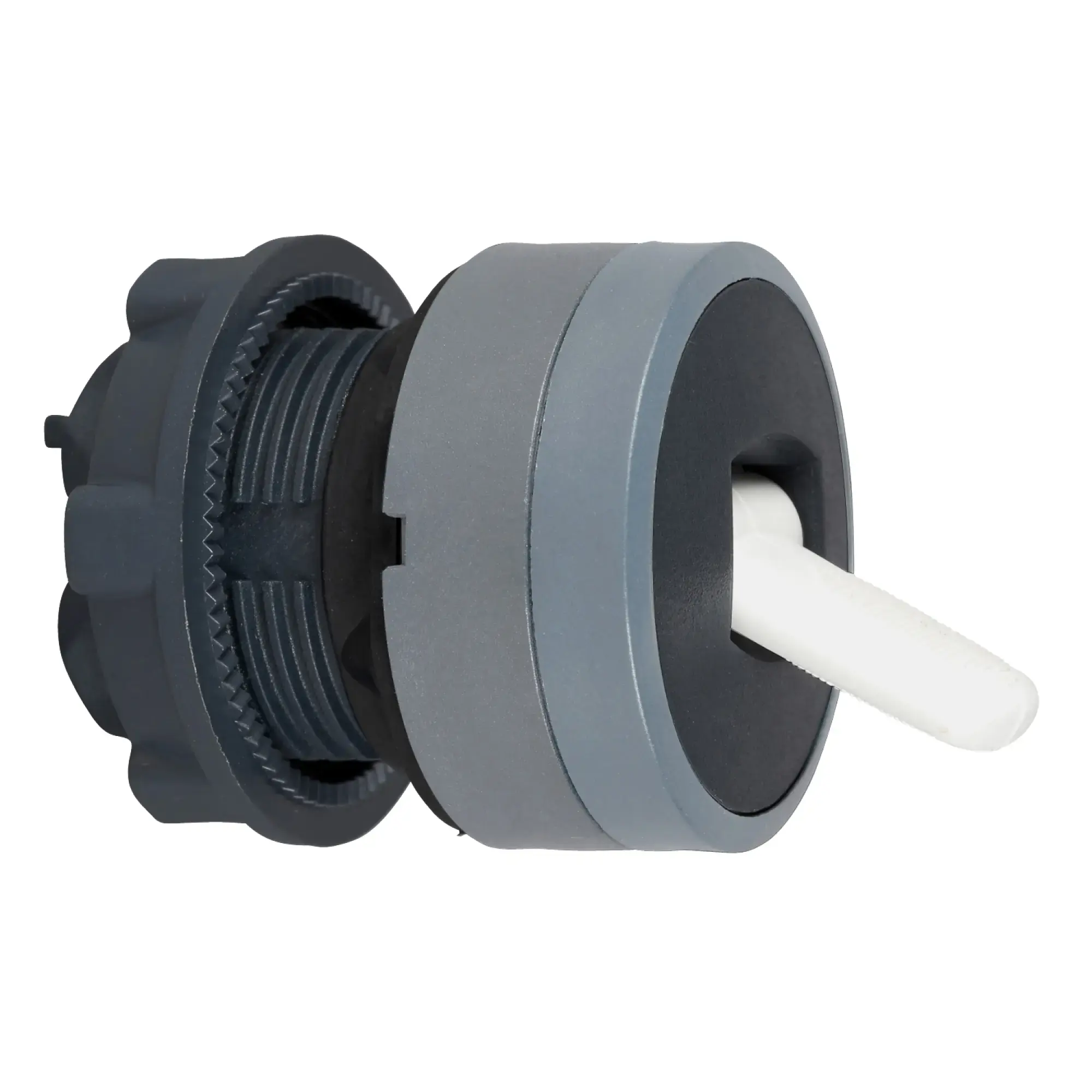 Schneider Electric ZB5AD28C0 Toggle switch, front element, Harmony XB5, plastic, 22mm, light grey, black, 2 positions, latching (img_002)