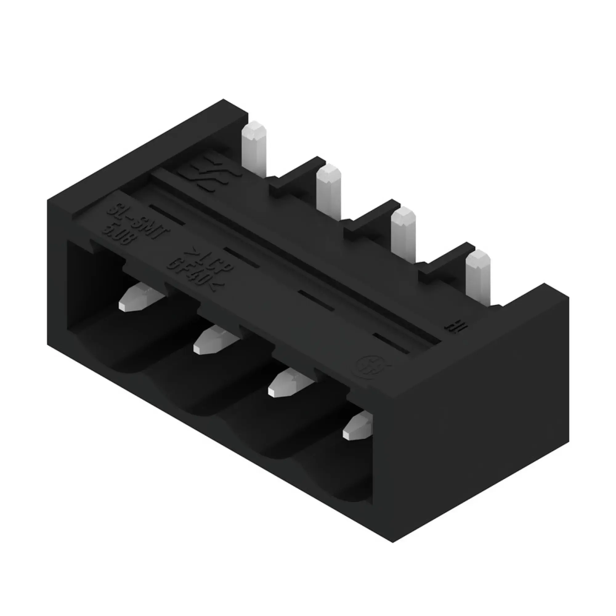 Weidmüller 1877760000 PCB connector (board connection), 320 V, 27.5 A, Pitch in mm: 5.08, Number of poles: 4, THT/THR solder connection, Tape (img_001)