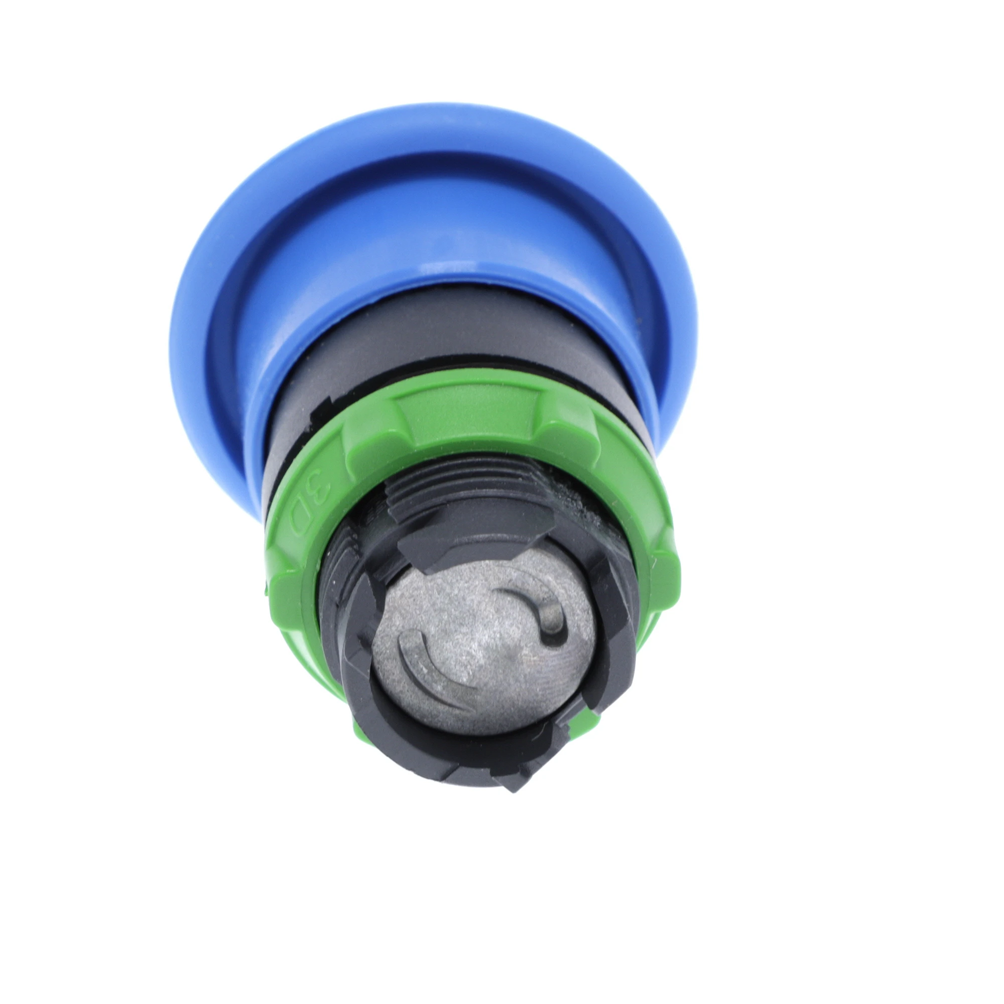 Schneider Electric ZB5AC6 Mushroom Pushbutton, Front Element, Harmony XB5, Plastic, 22mm, blue, Mushroom 40mm, blank, momentary (img_002)