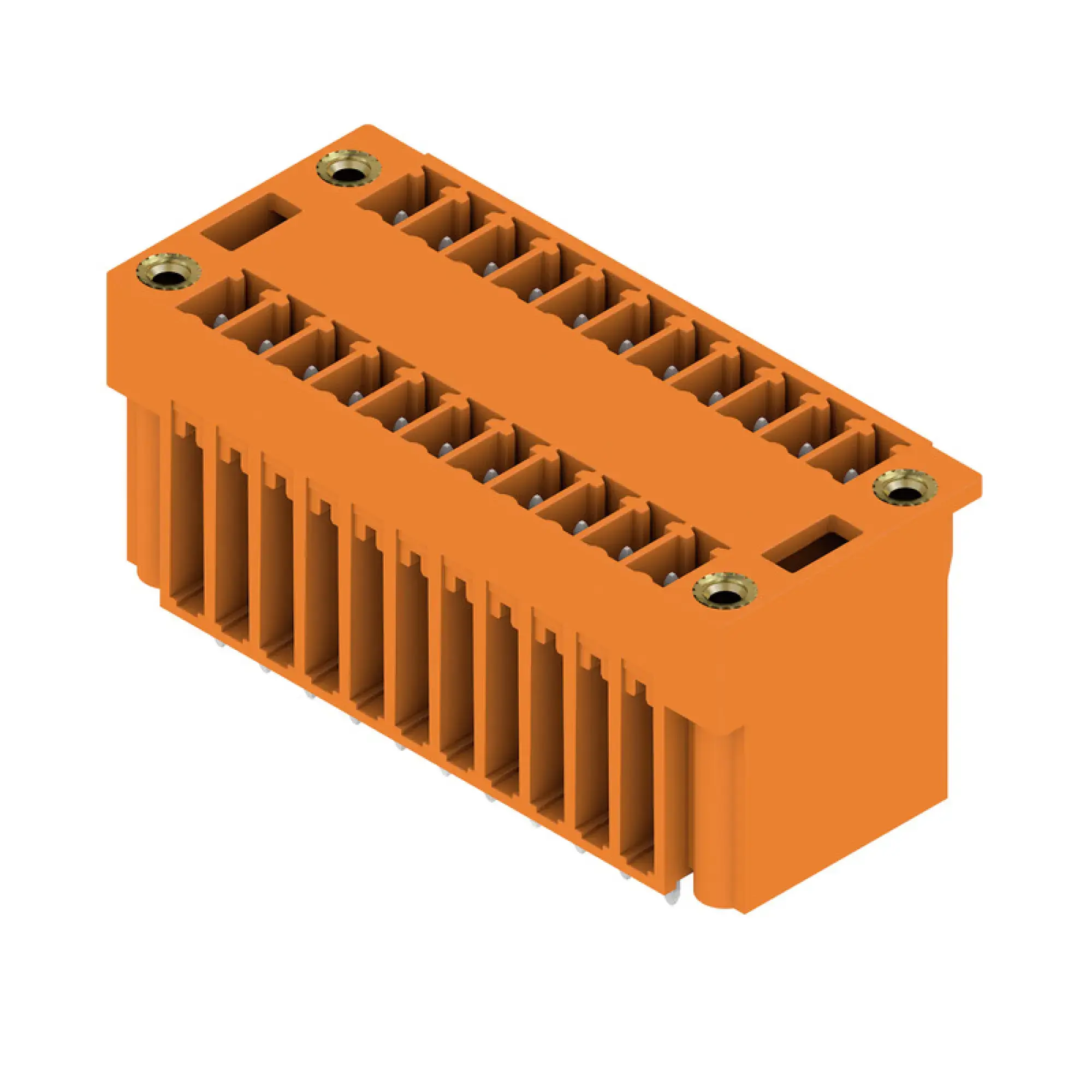 Weidmüller 1030540000 PCB connector (board connection), 160 V, 17.5 A, Pitch in mm: 3.81, Number of poles: 22, THT solder connection, Box (img_001)